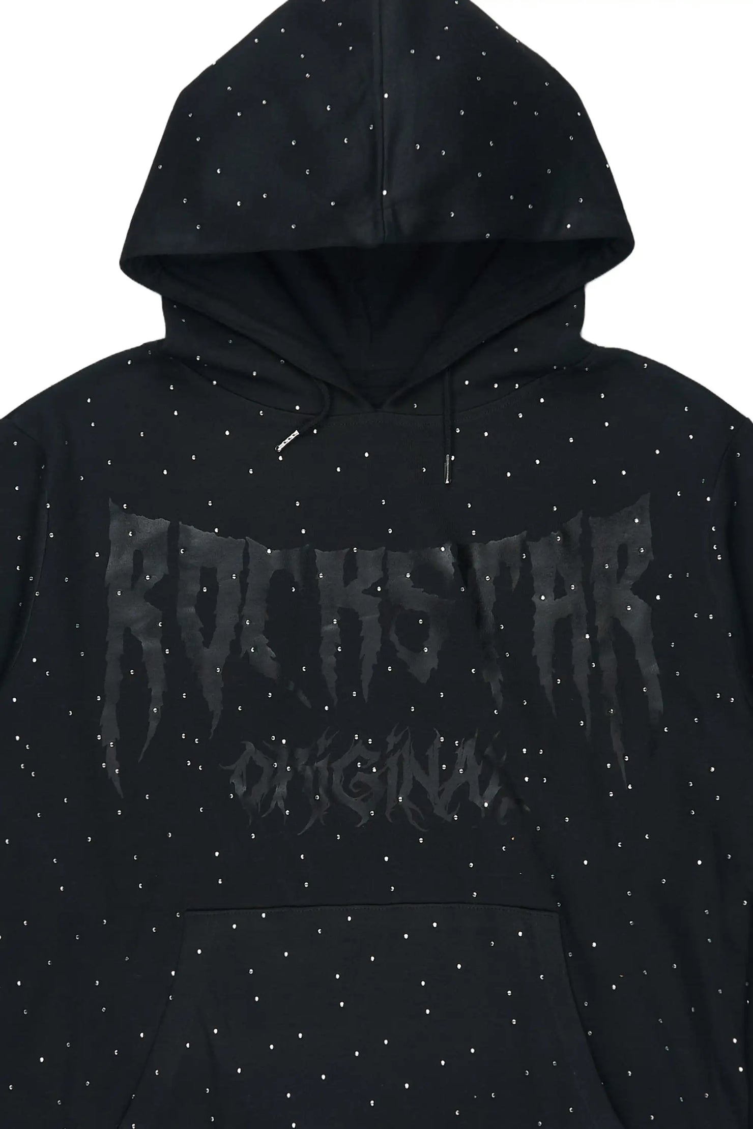 Andreas 2.0 Black Rhinestone Hoodie