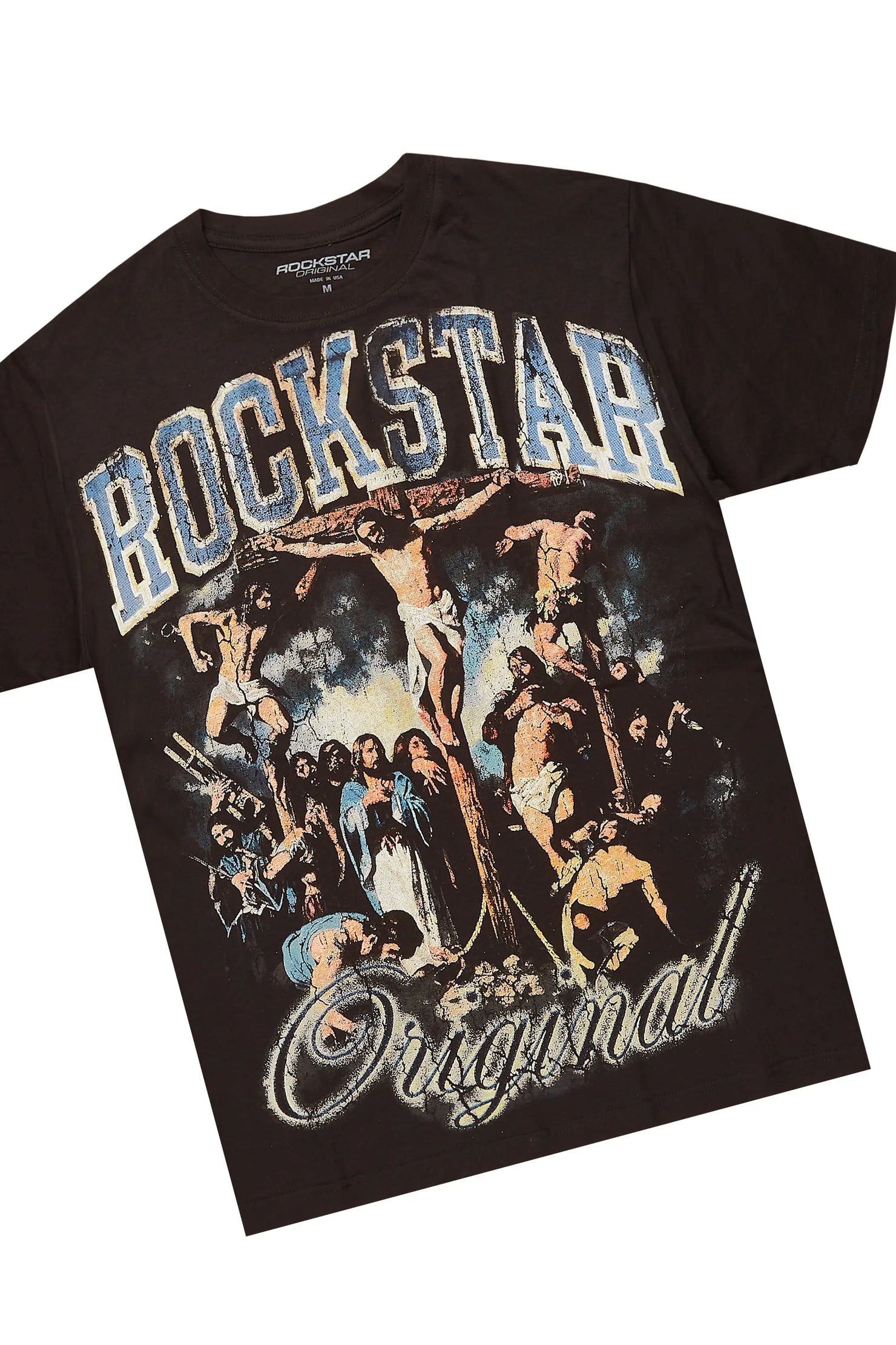 Waller Black/Beige T-Shirt/Baggy Pant Set