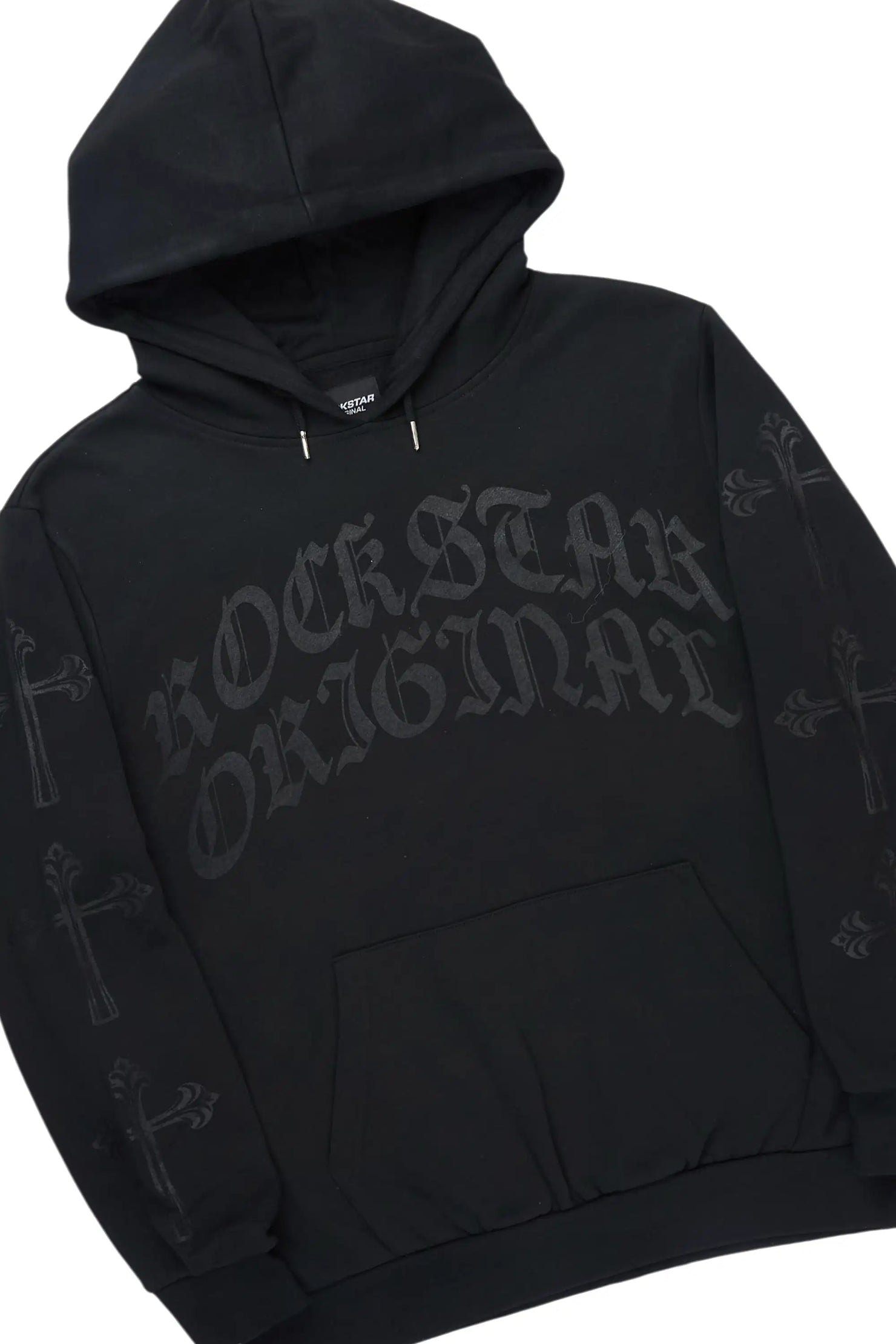 Michael Black/Black Hoodie/Stacked Flare Track Set