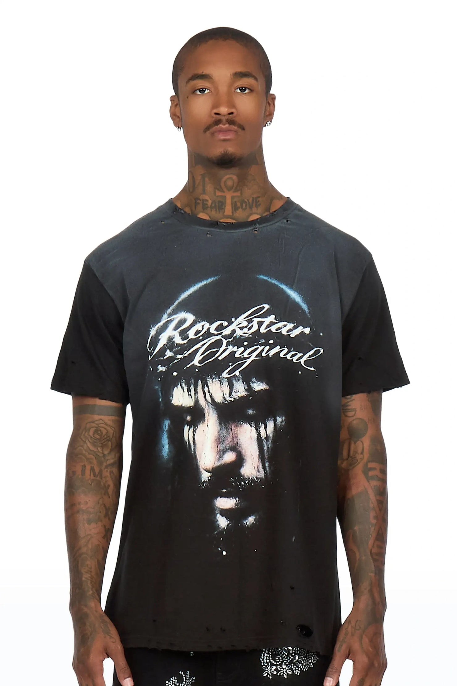 Graves Black Oversized Graphic T-Shirt