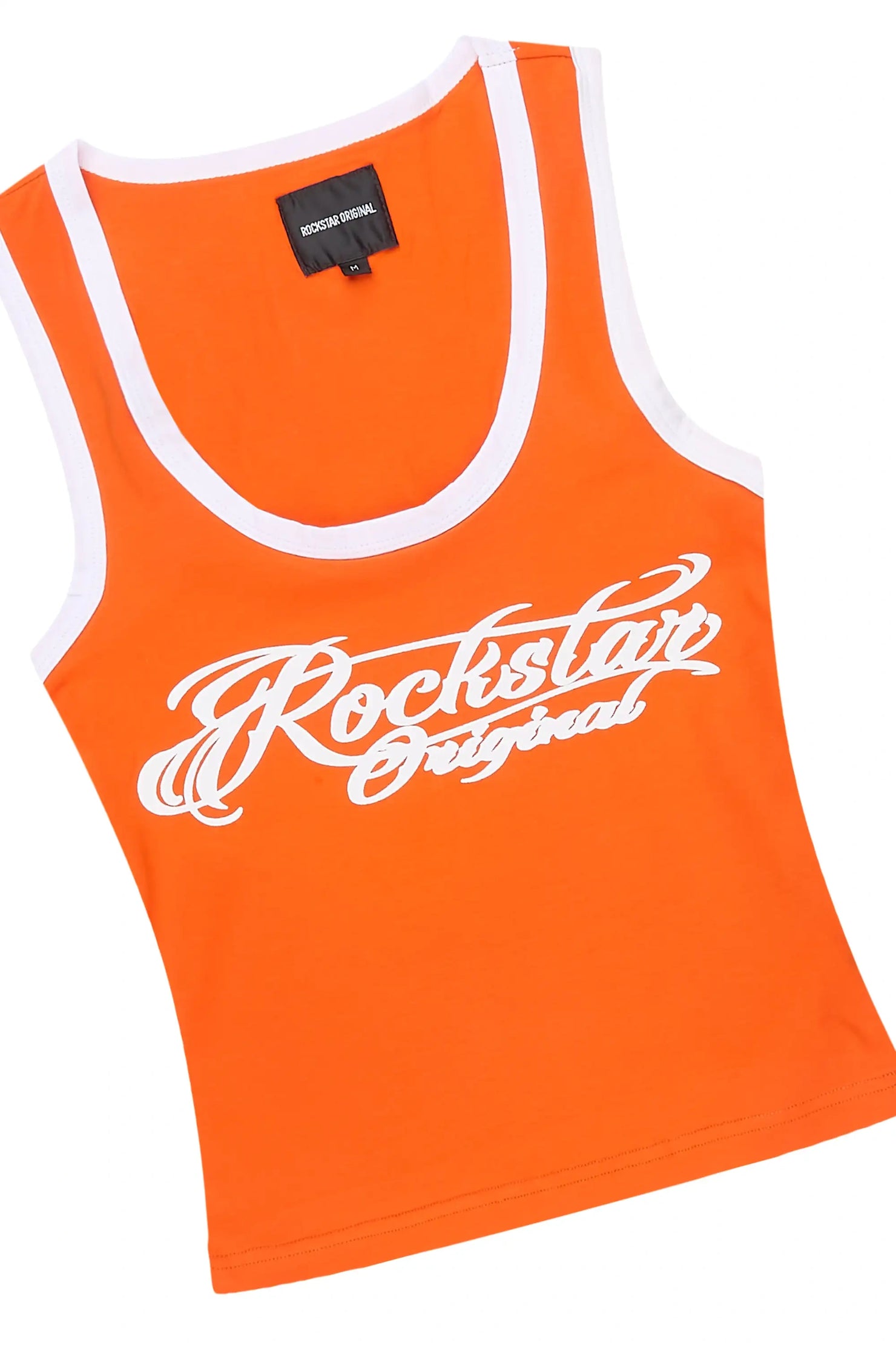 Charise Orange Tank Cargo Short Set