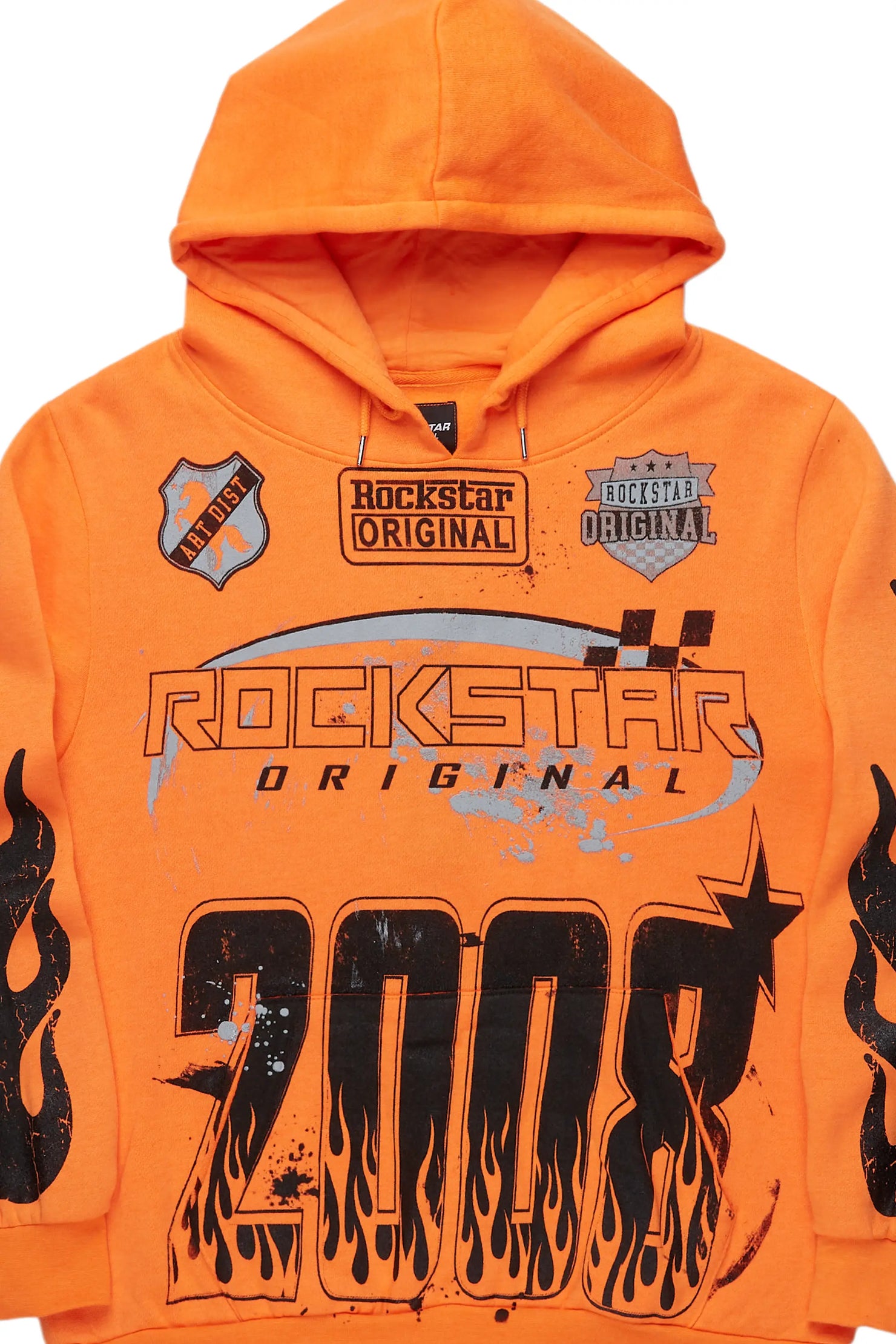 Amos Orange Graphic Hoodie