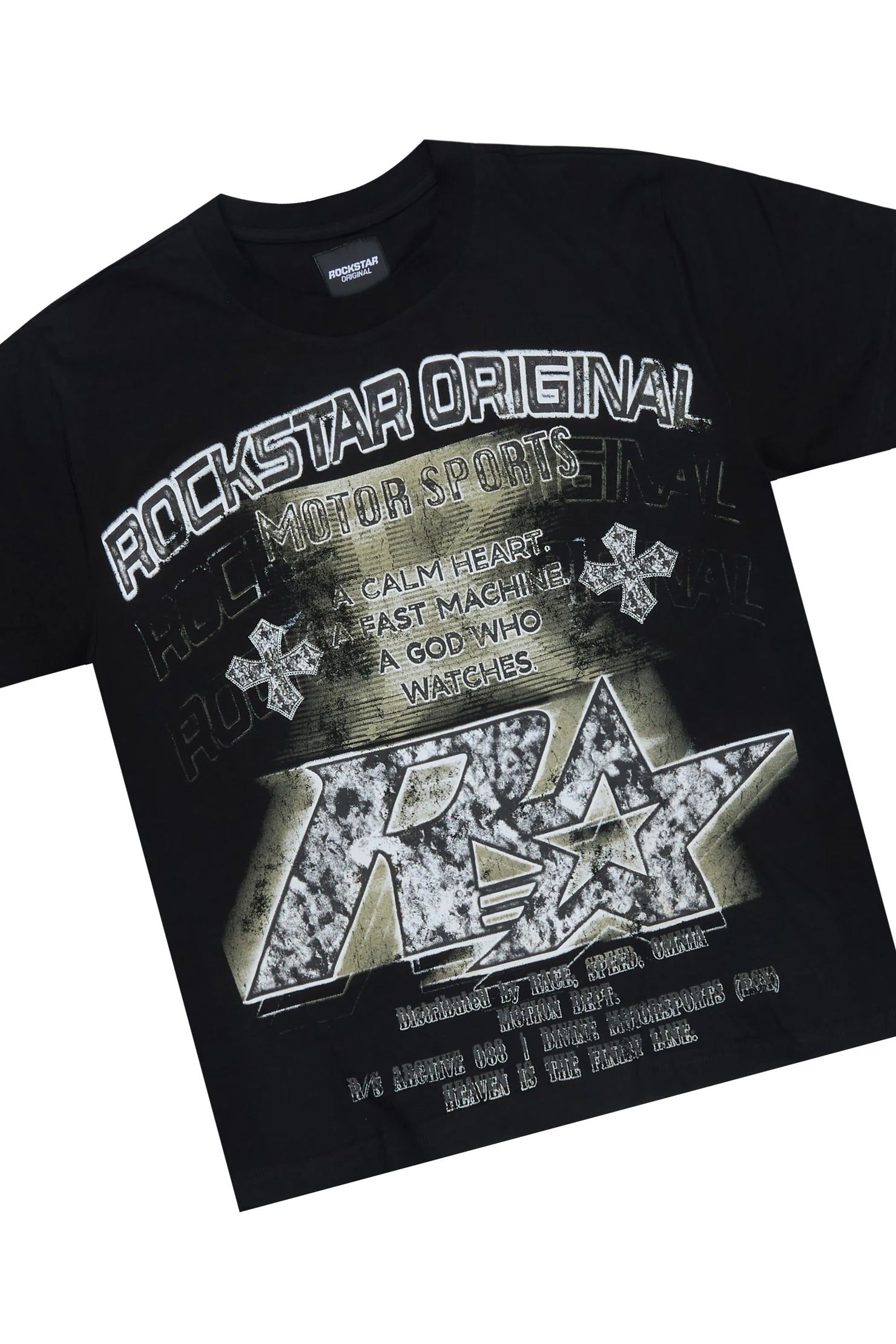 Boys Byson Black T-Shirt Short Set