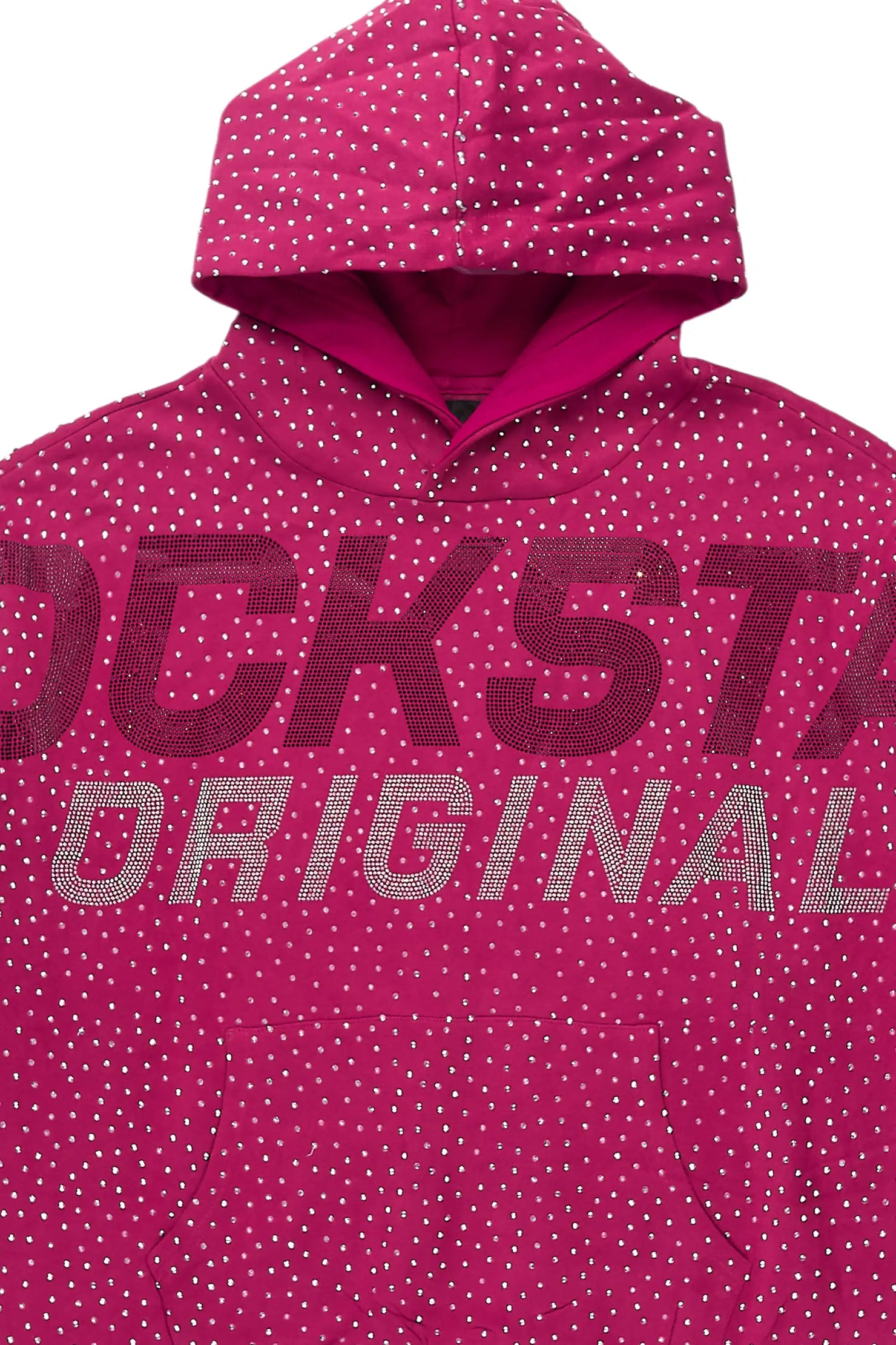 Roshanda Hot Pink Rhinestone Hoodie