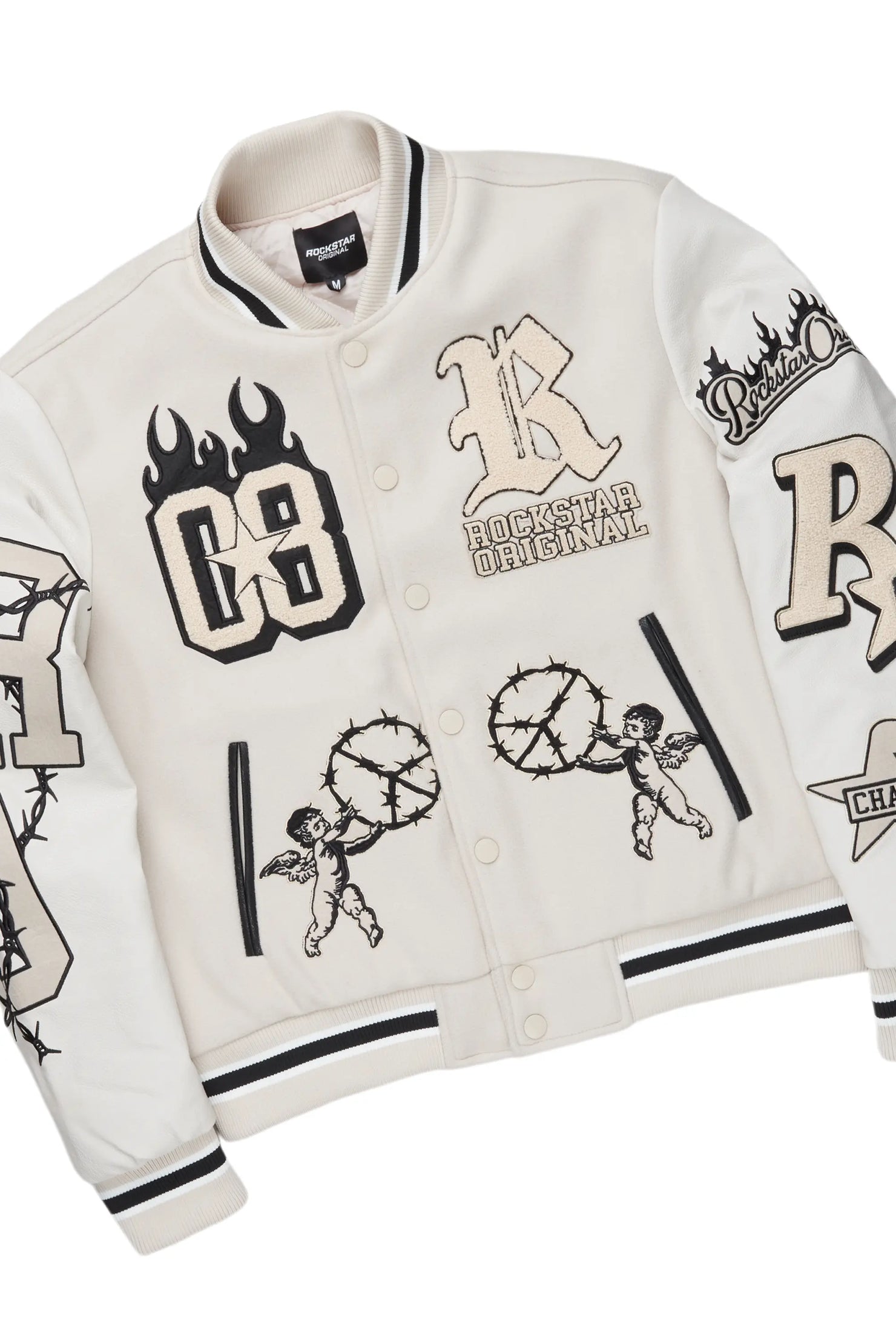 Rune Beige Varsity Jacket & Nand Baggy Jean Bundle