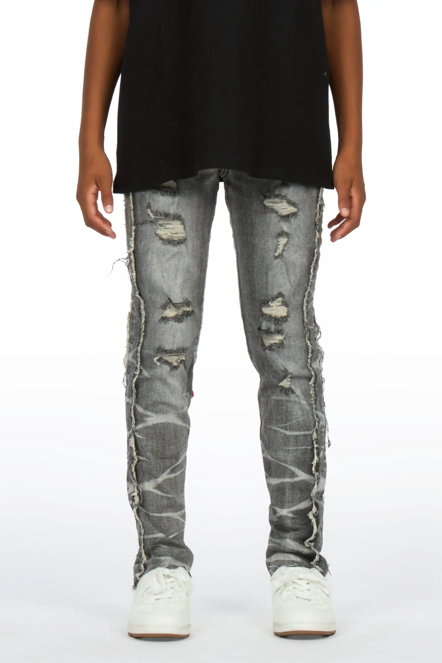 Boys Rugged Black Slim Jean