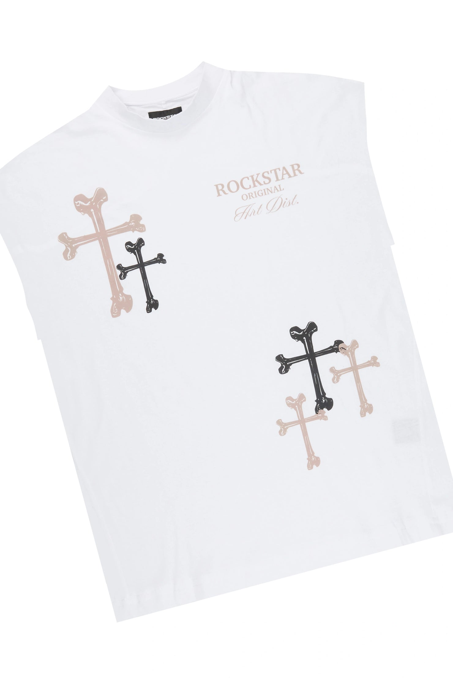 Roddy Brown Cut Sleeve T-Shirt/ Short Set