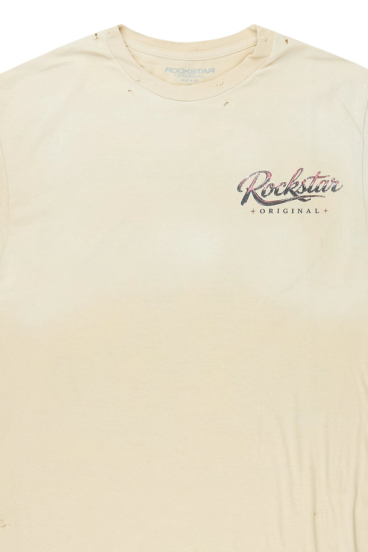 Cherry Beige Oversized Graphic T-Shirt
