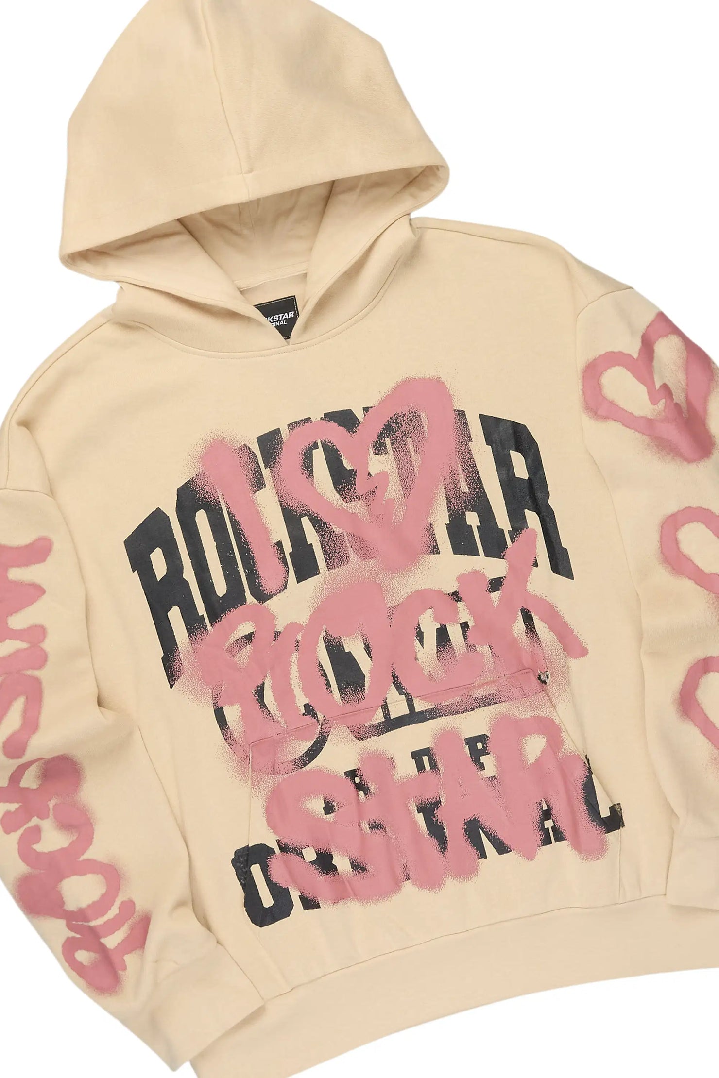 Loverdose Beige Hoodie/Baggy Pant Track Set