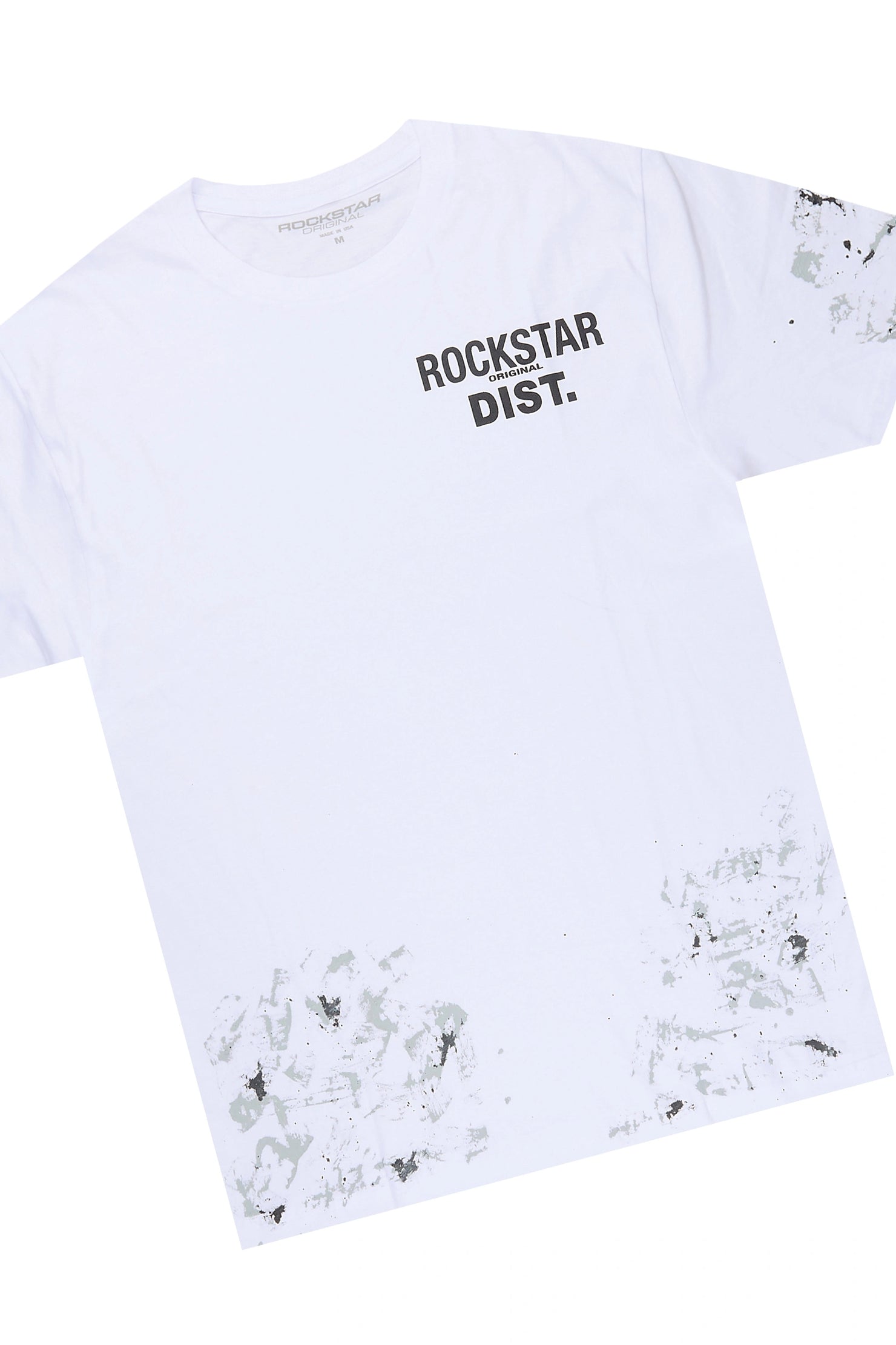 Antoon 2.0 White/Heather Grey T-Shirt/Stacked Flare Track Set