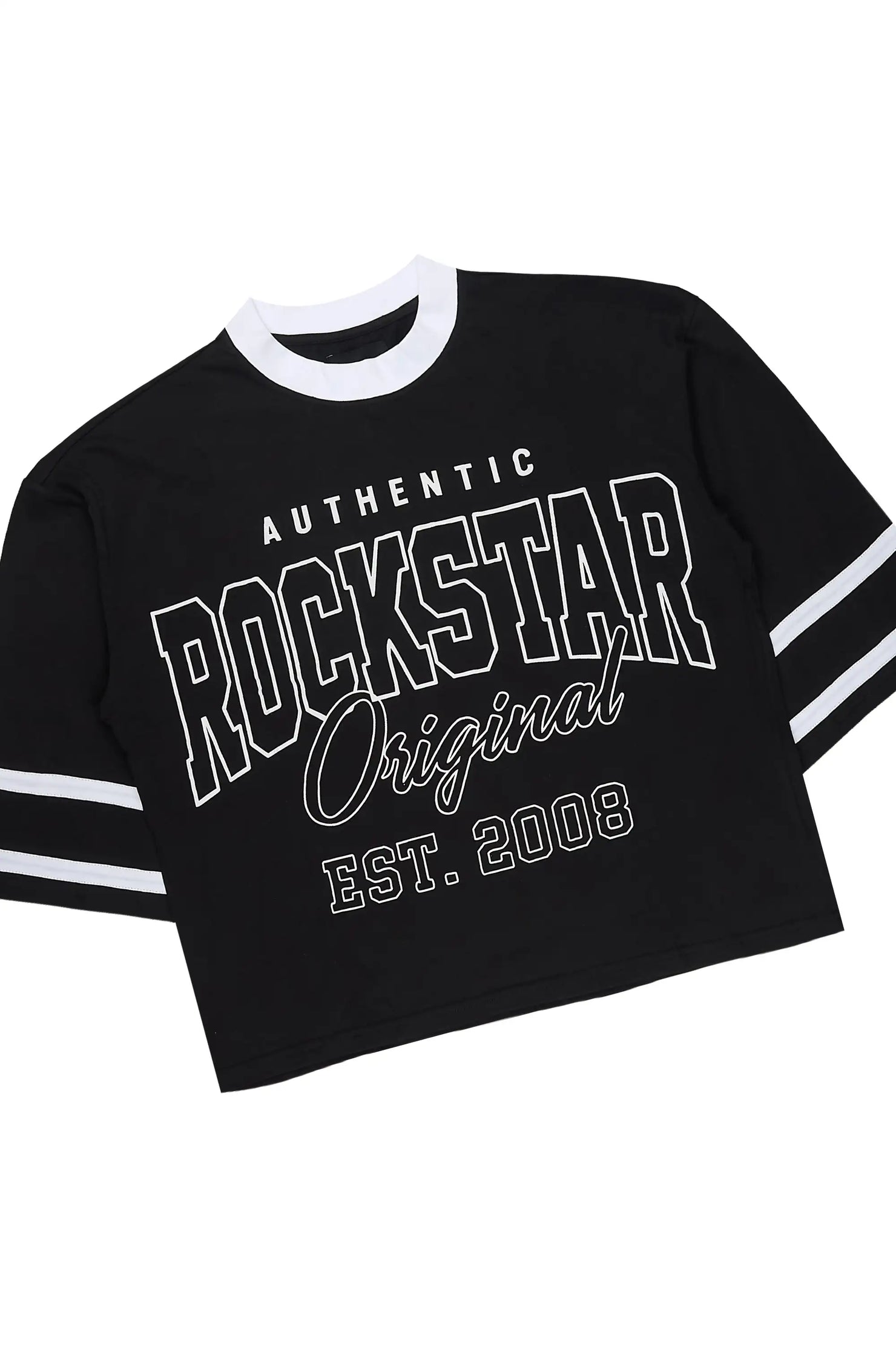 Redford Black T-Shirt/Double Waisted Short Set