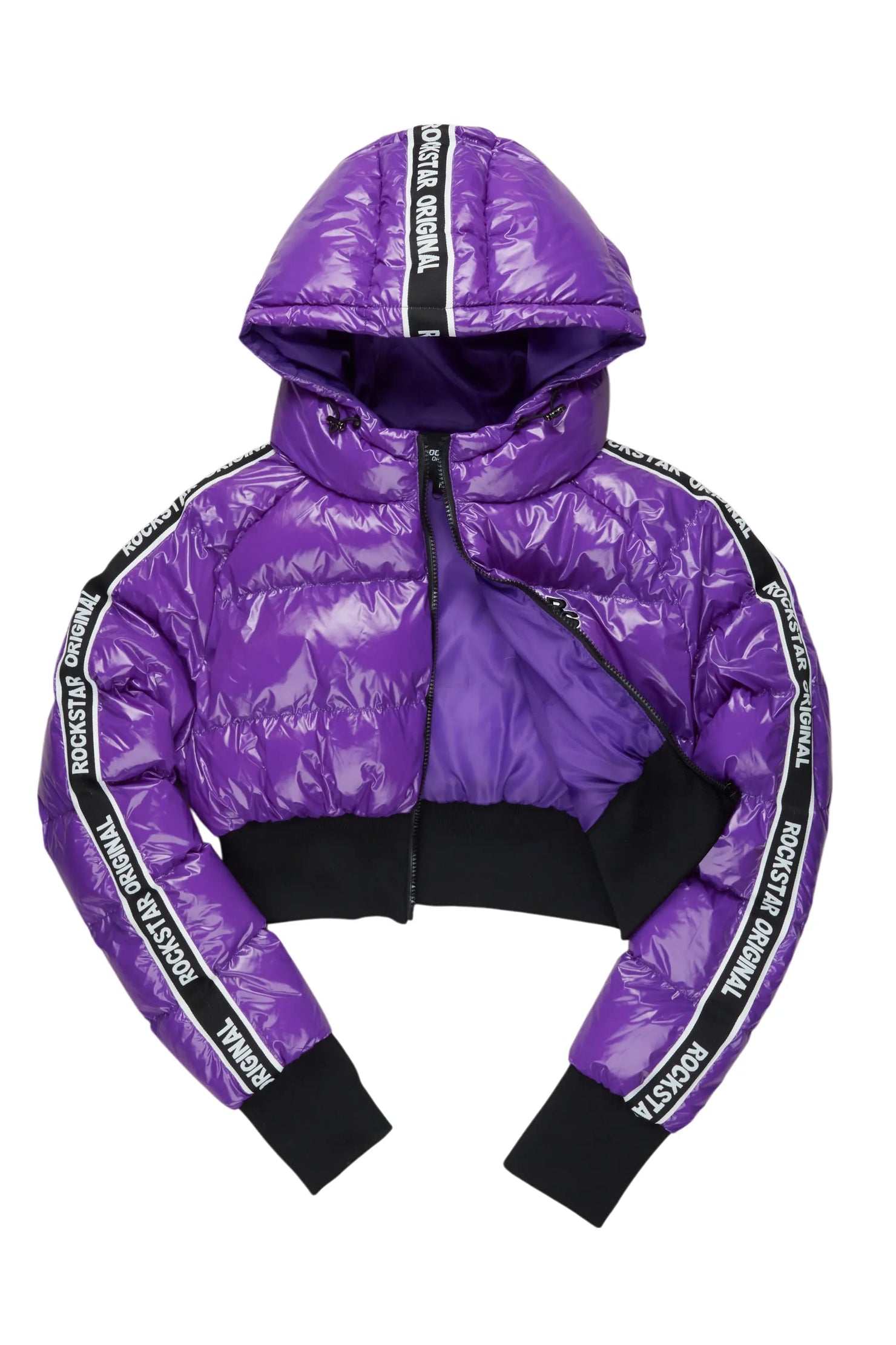 Jackey Purple 2.0 Crop Puffer Jacket
