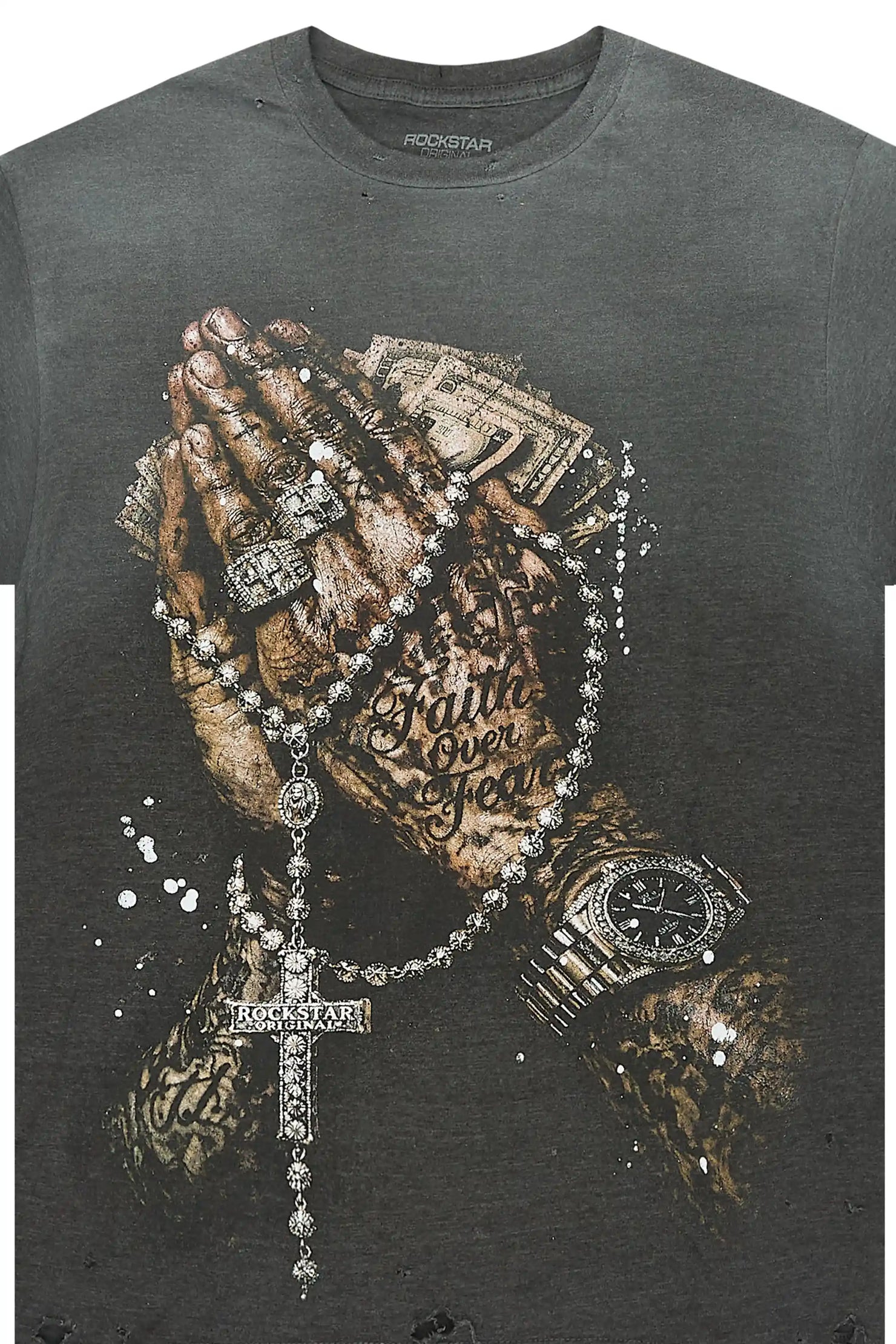 Moxley Charcoal Oversized Graphic T-Shirt