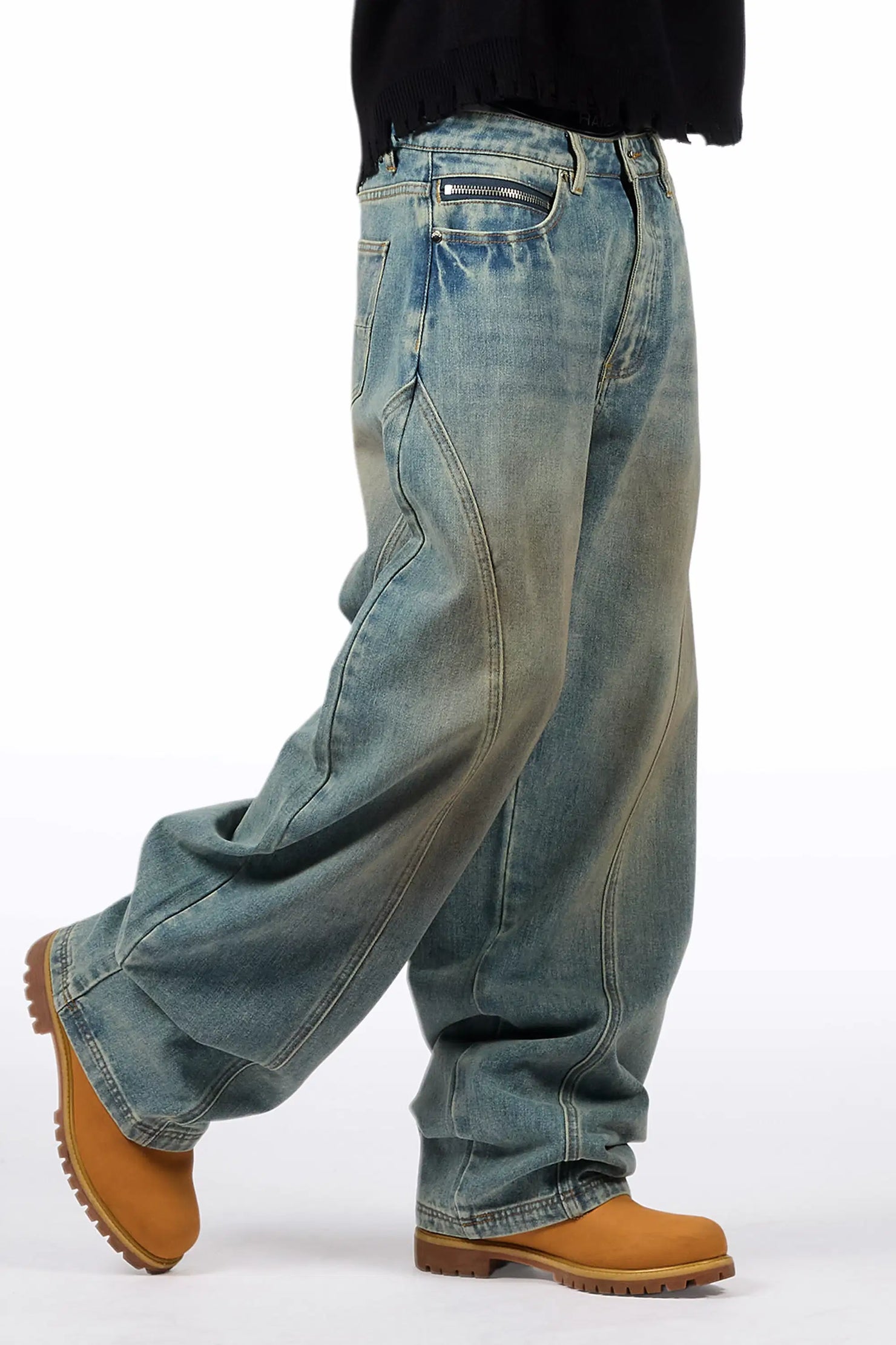 Malix Dirty Blue Barrel fit Jean