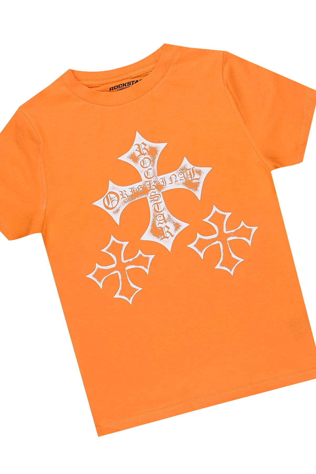 Boys Marizon Orange/Multi T-Shirt Tapestry Jean Set