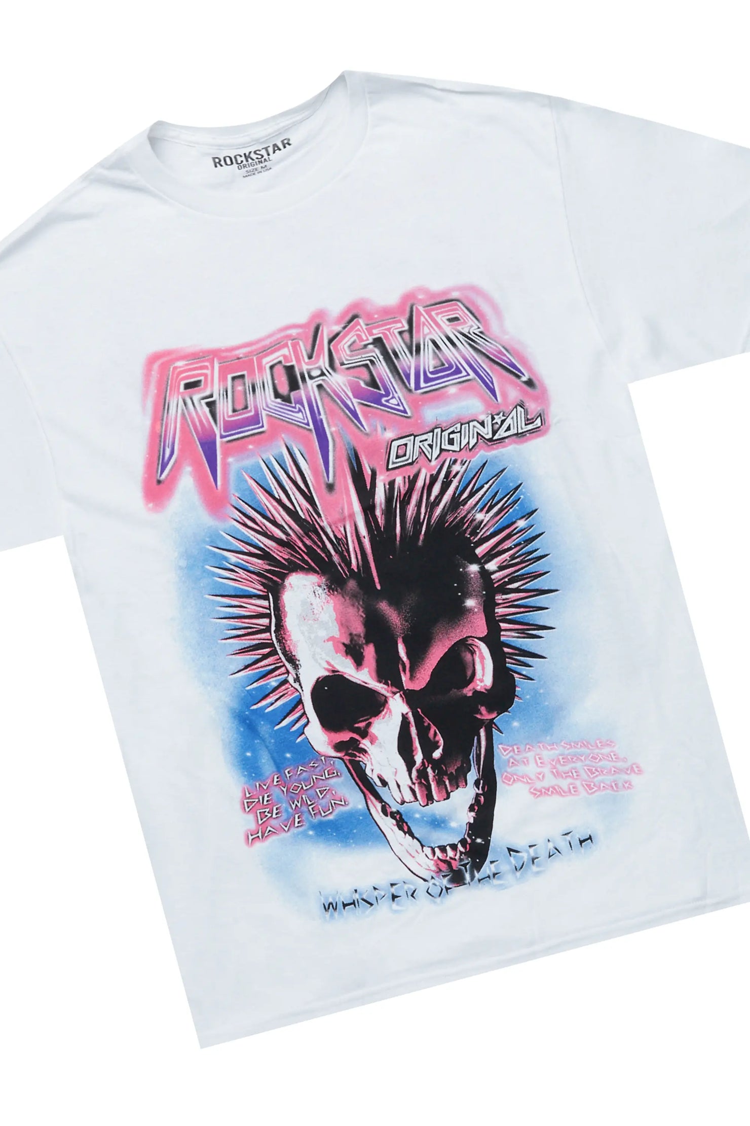 Obern White/Blue T-Shirt/Stacked Track Set