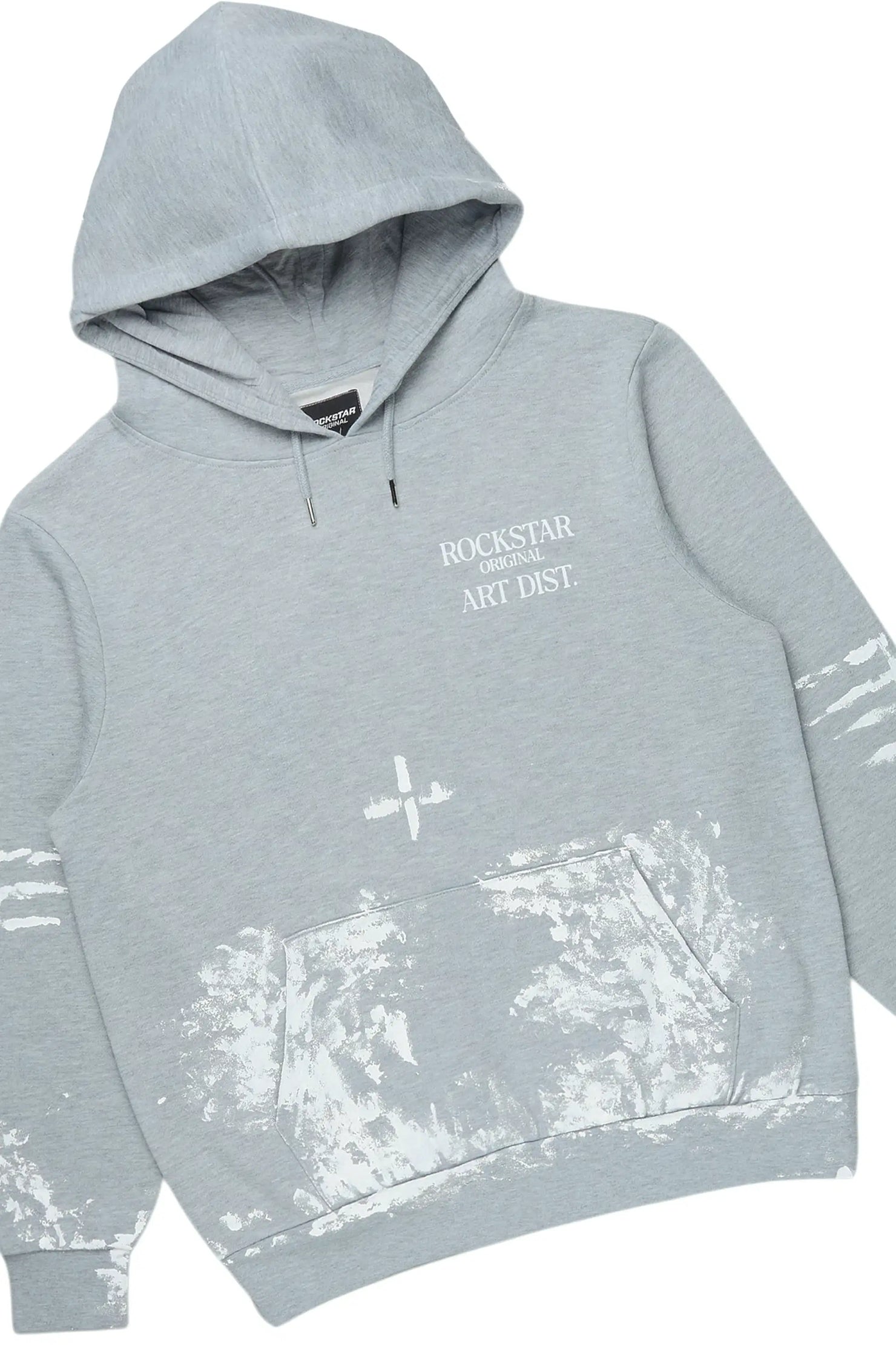 Filip Heather Grey Hoodie/Stacked Pant Track Set