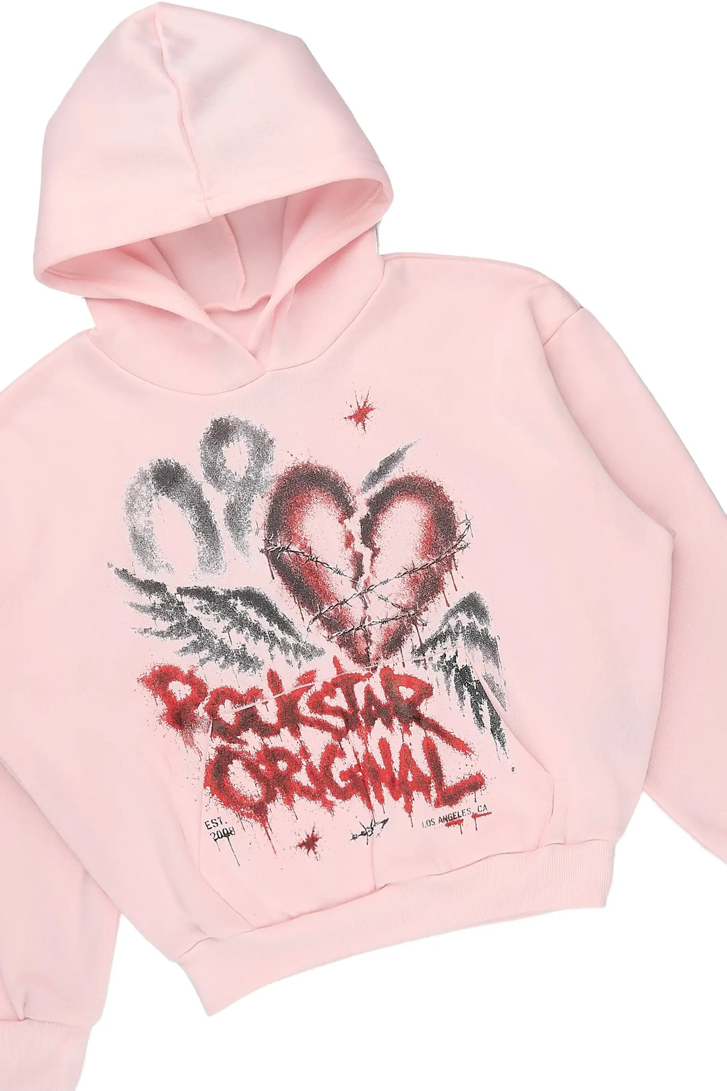 Girls Effigia Light Pink Hoodie Track Set