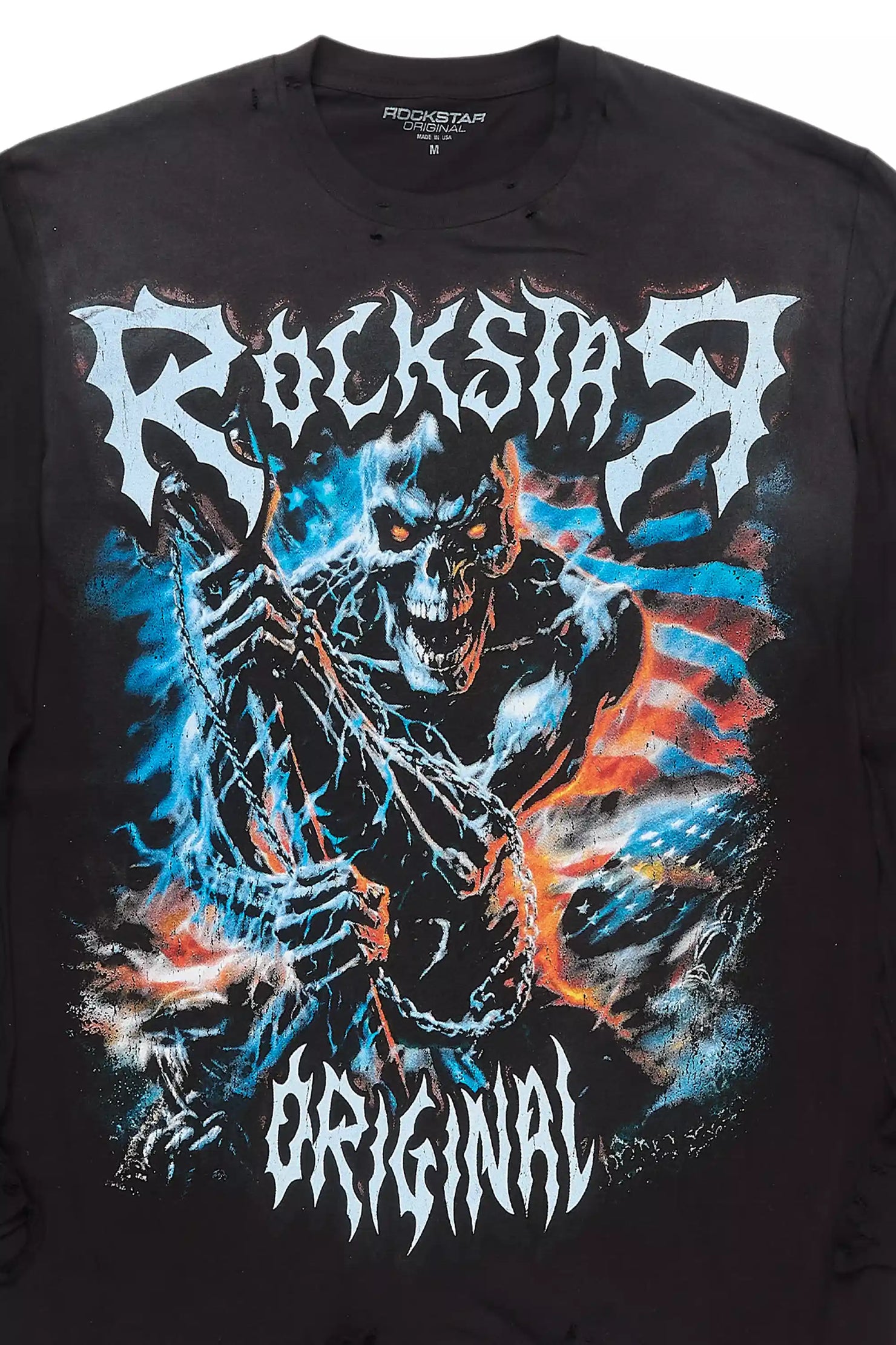 Jaydona Black Graphic Long Sleeve Tee