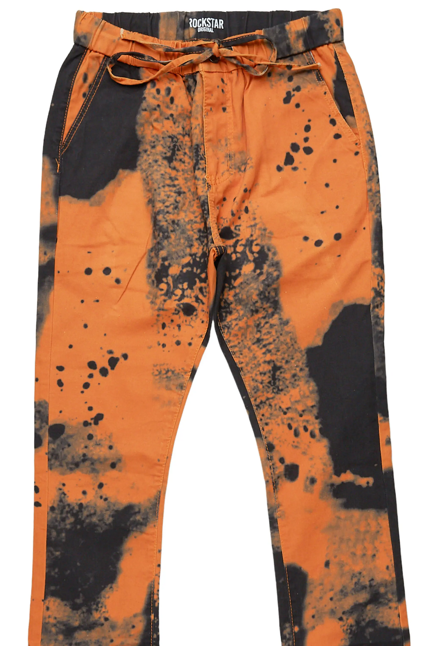 Alam Orange Stacked Flare Pant