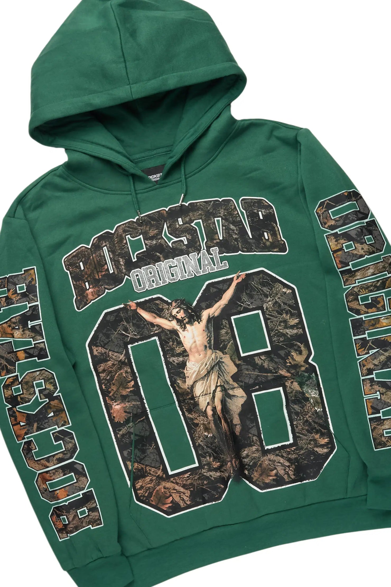 Fields Green Hoodie/Stacked Pant Track Set