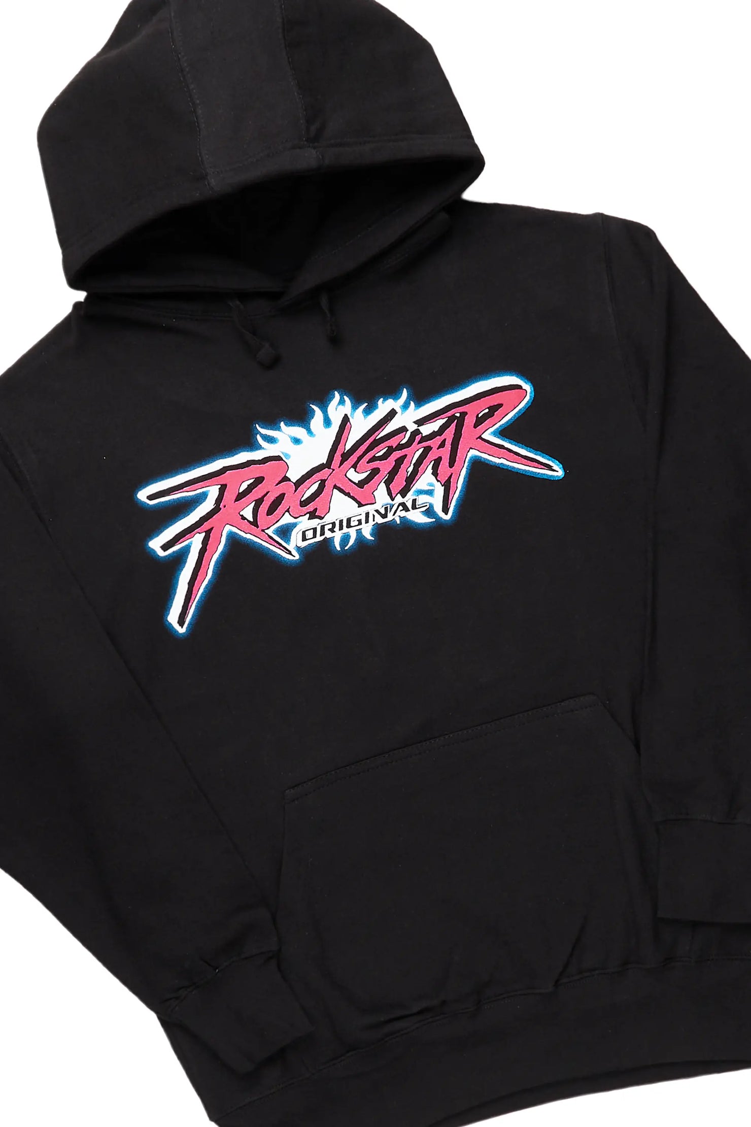 Jeton Black Graphic Hoodie Track Pant Set