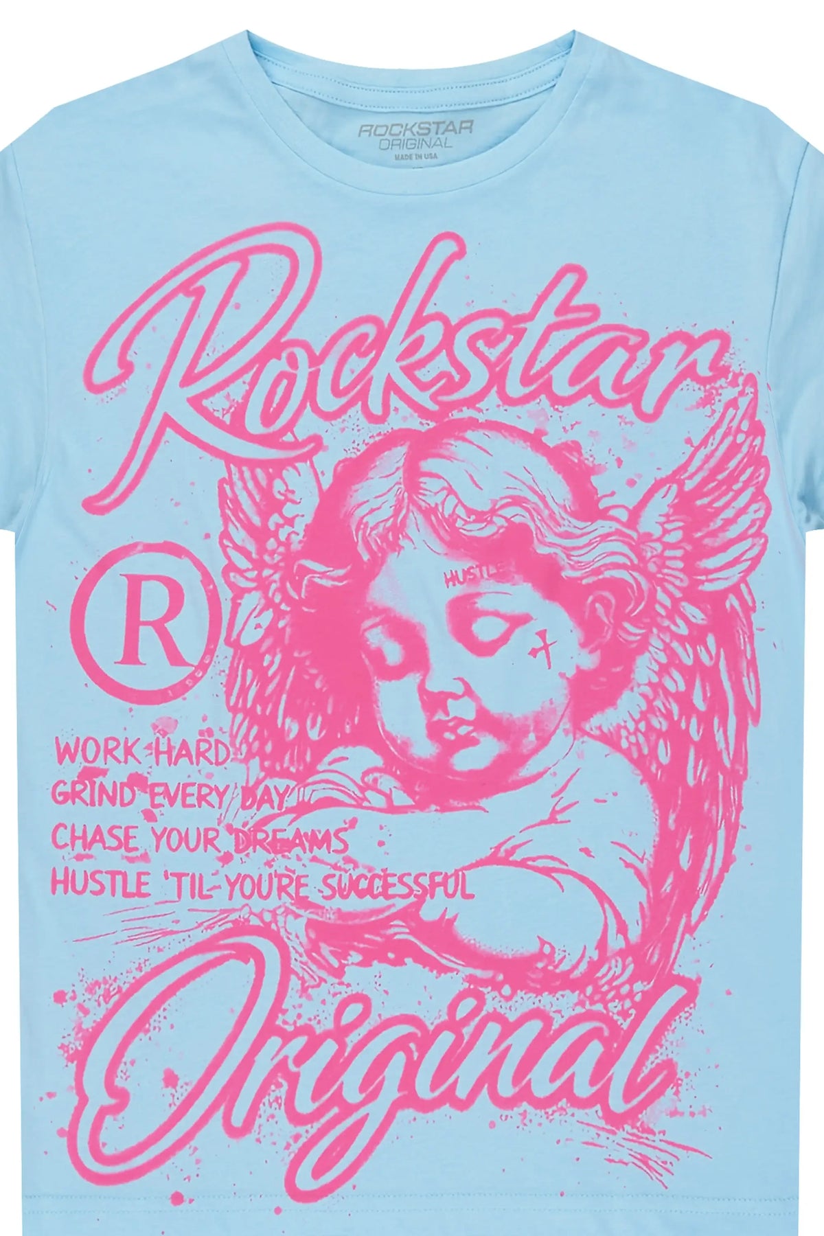 Girls Tyca Light Blue Graphic T-Shirt