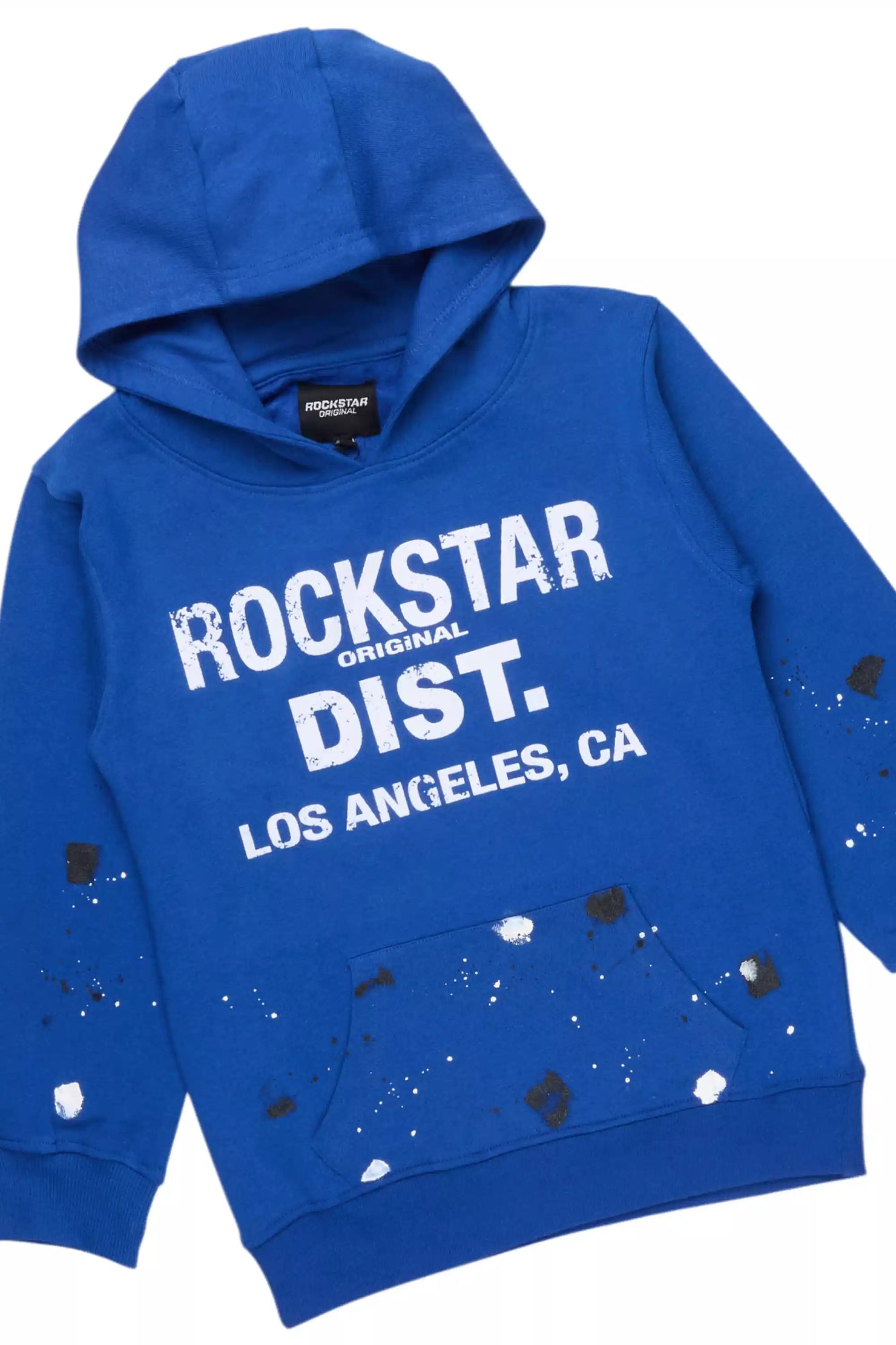 Boys Scottie Royal/White Stacked Flare Track Set