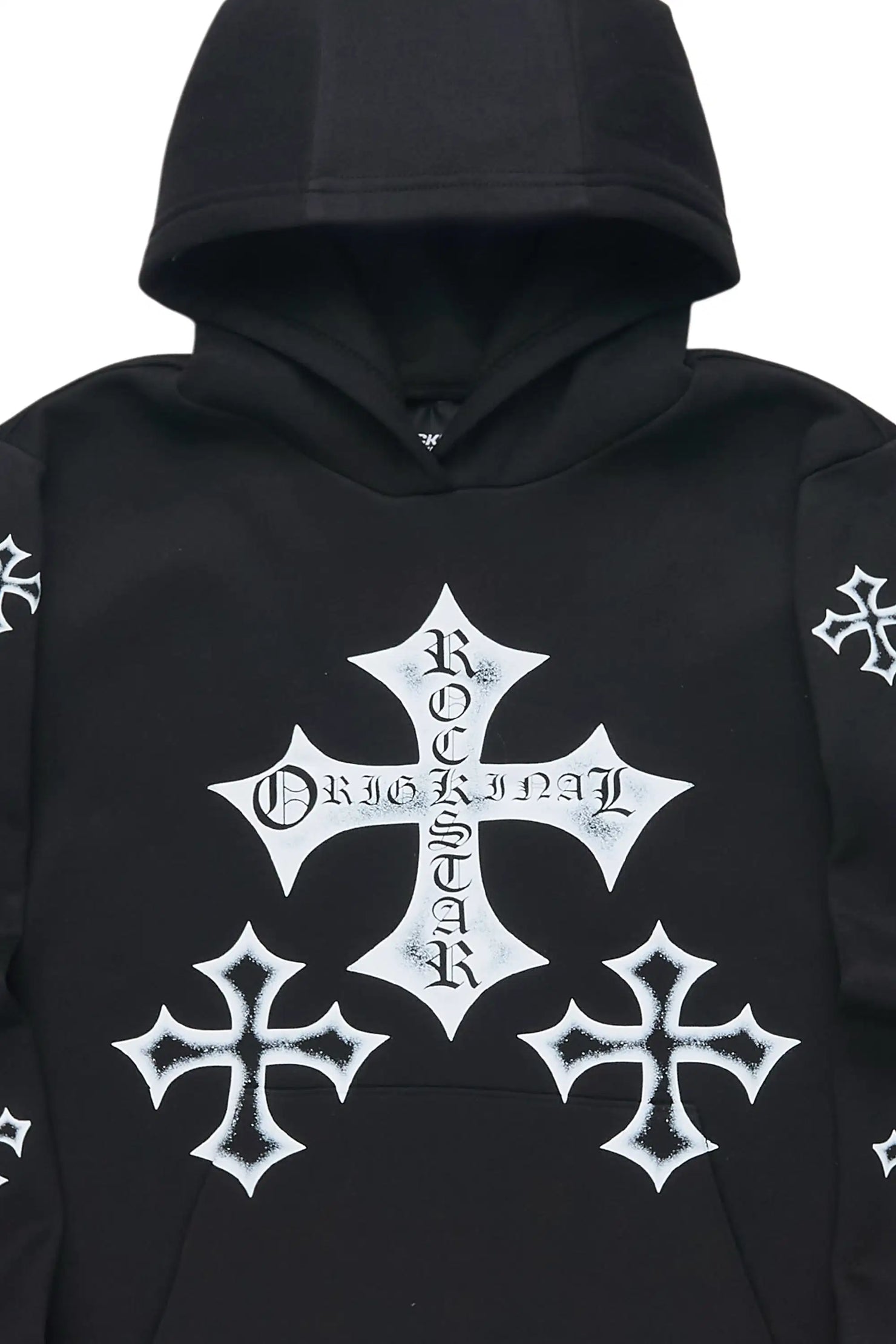 Boys Marizon Black Graphic Hoodie