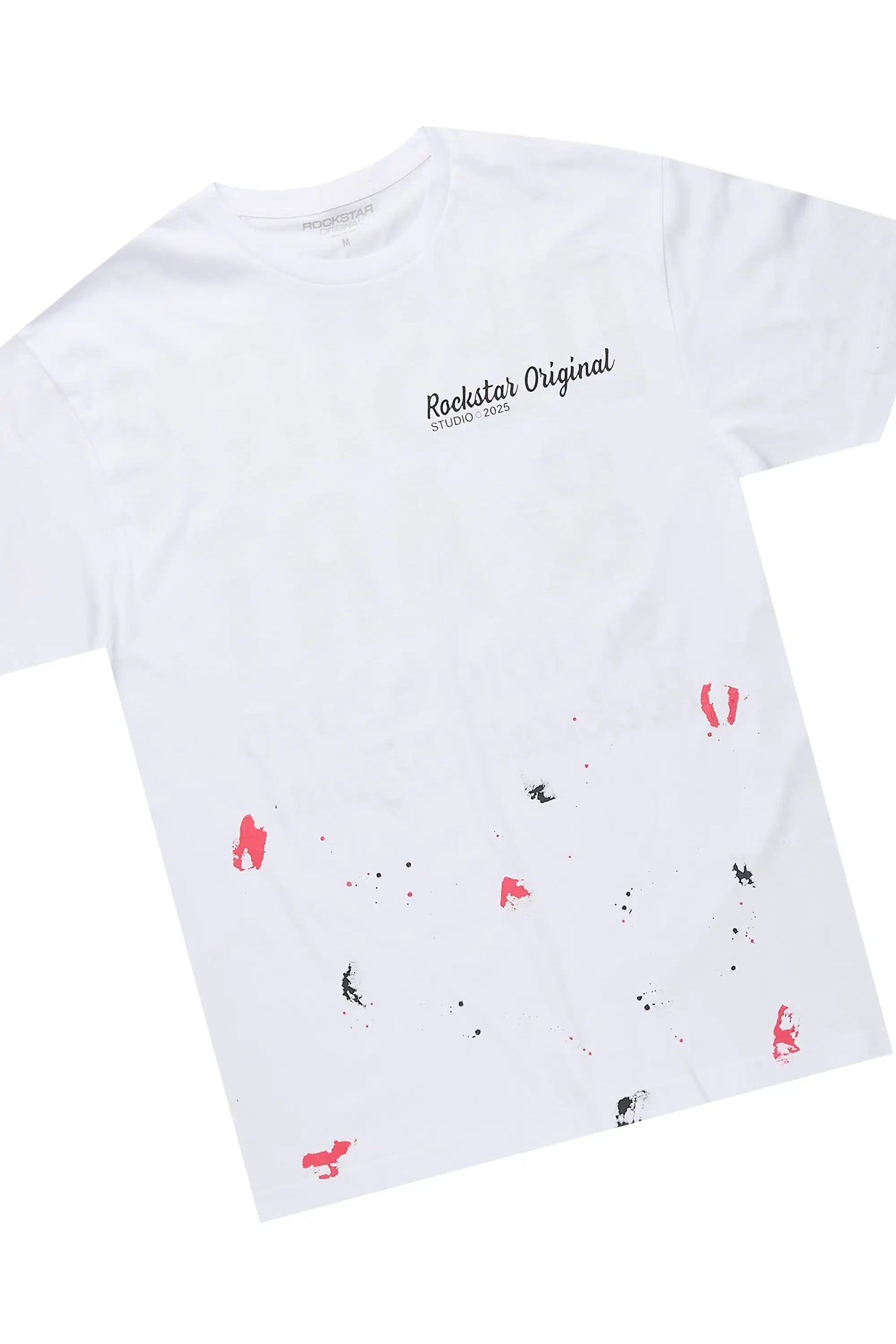Damone White/Red T-Shirt/Super Stacked Track Set