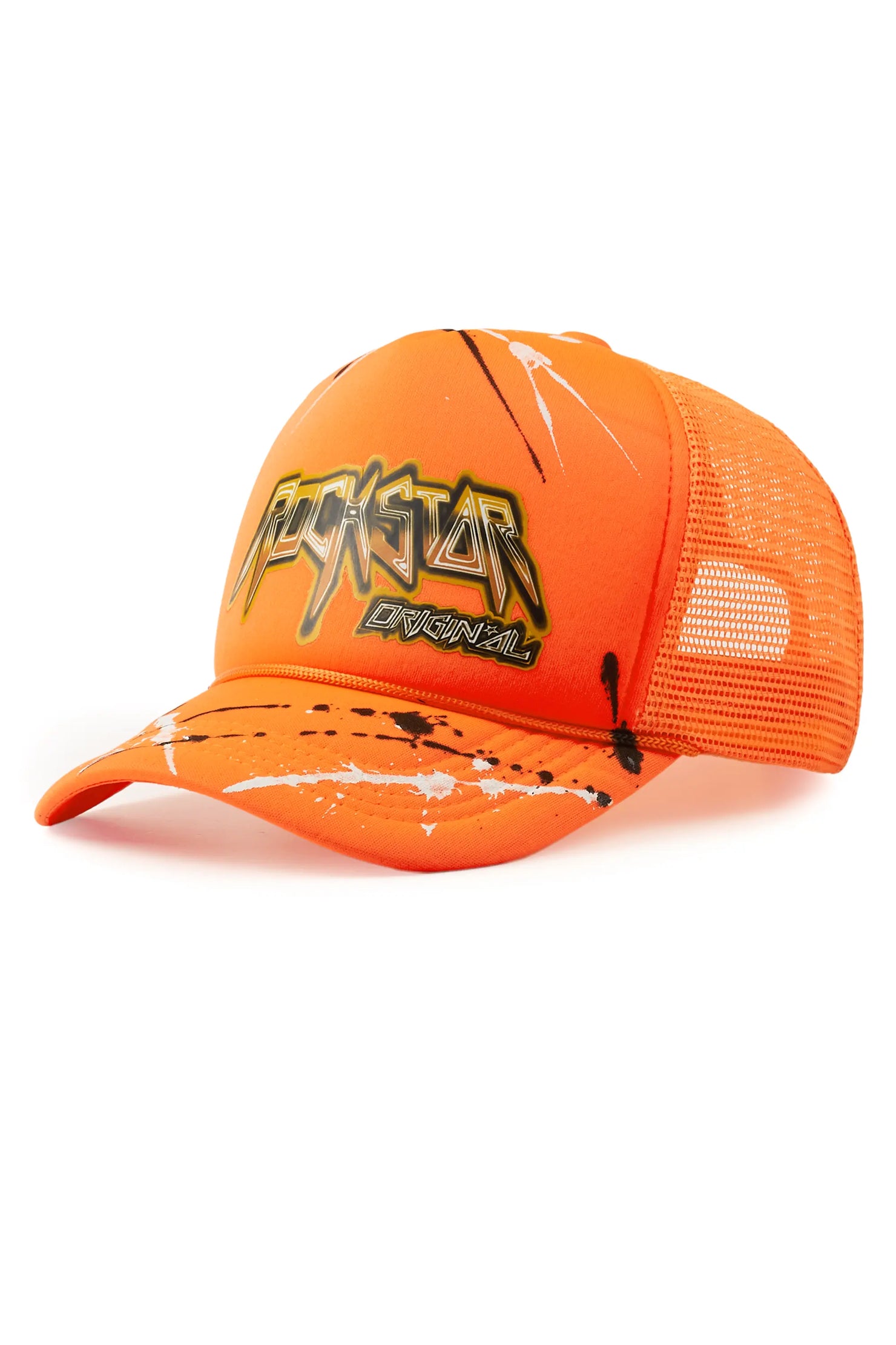 Saman Orange Graphic Trucker Hat