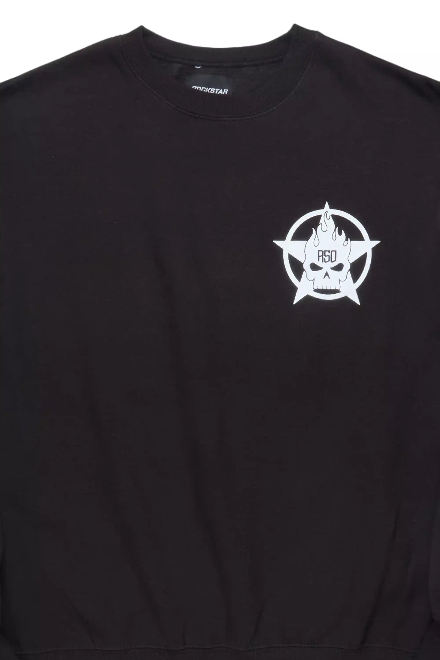Chanita Black Graphic Crewneck Sweatshirt
