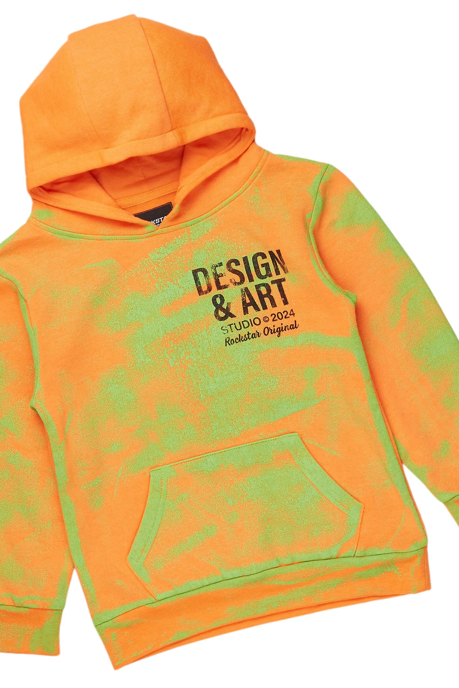 Boys Rue Orange Baggy Fit Pant Set