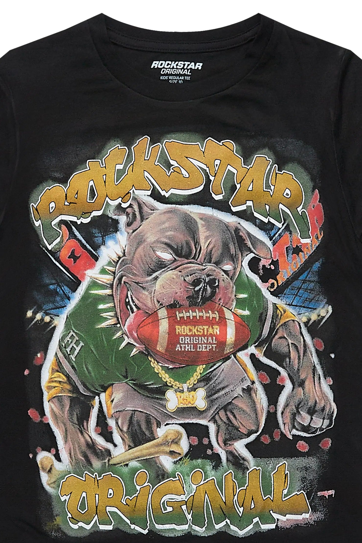 Boys Bragix Black Graphic T-Shirt
