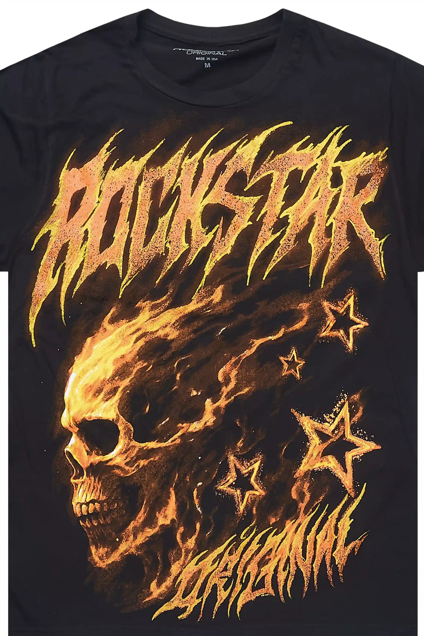 Shaletha Black Graphic Short Sleeve Tee