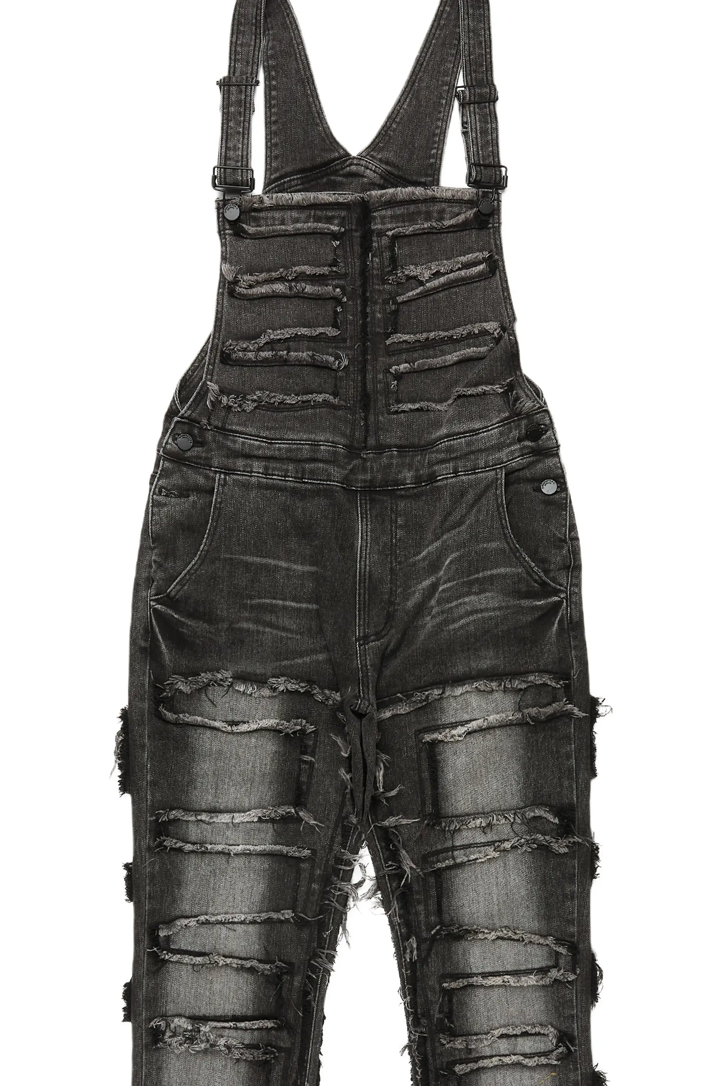 Daysha Grey Wash Denim Overall