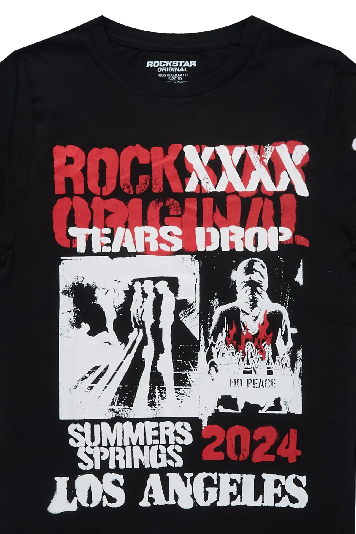 Boys Omer Black Graphic T-Shirt