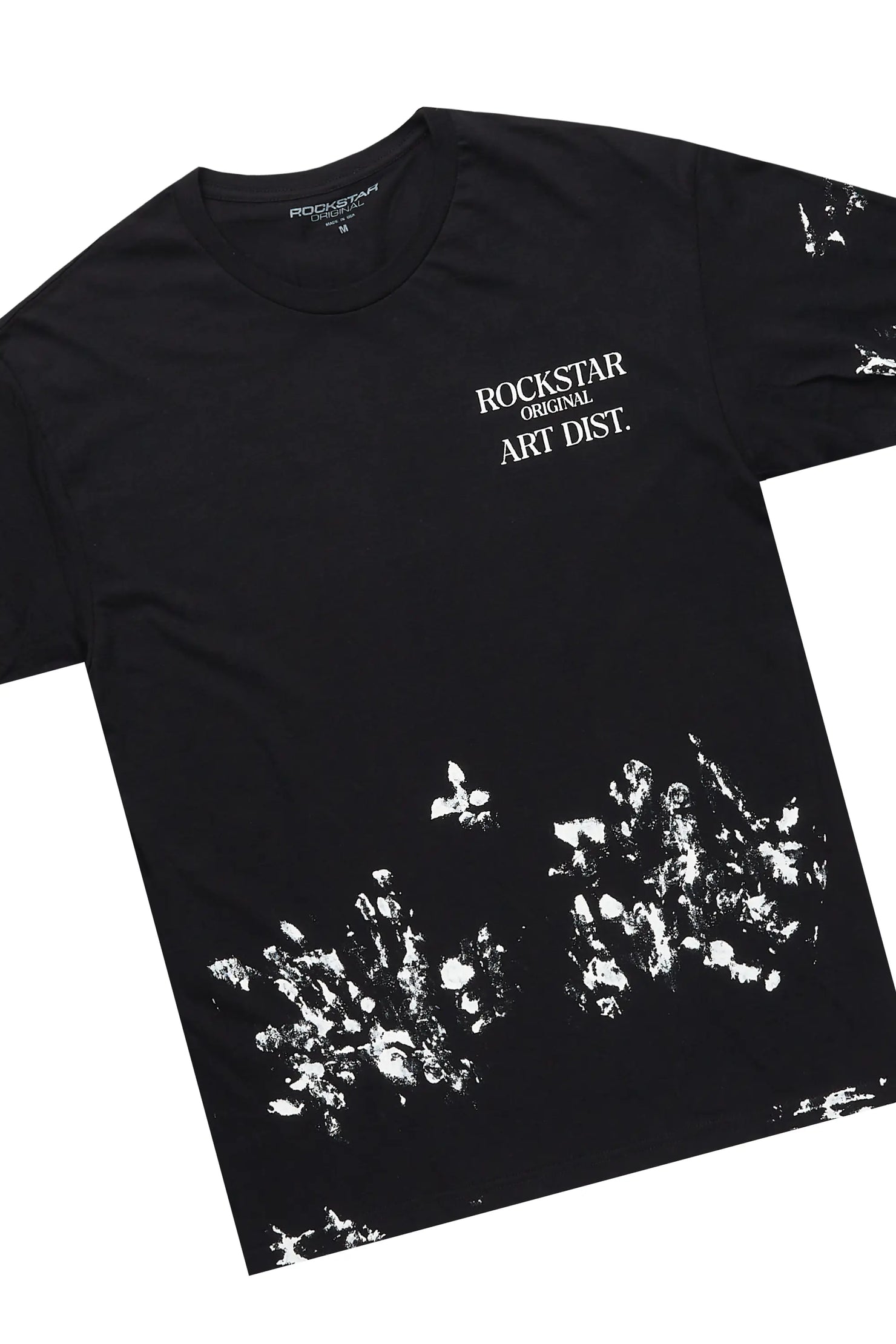 Filip Black Graphic T-Shirt Short Set