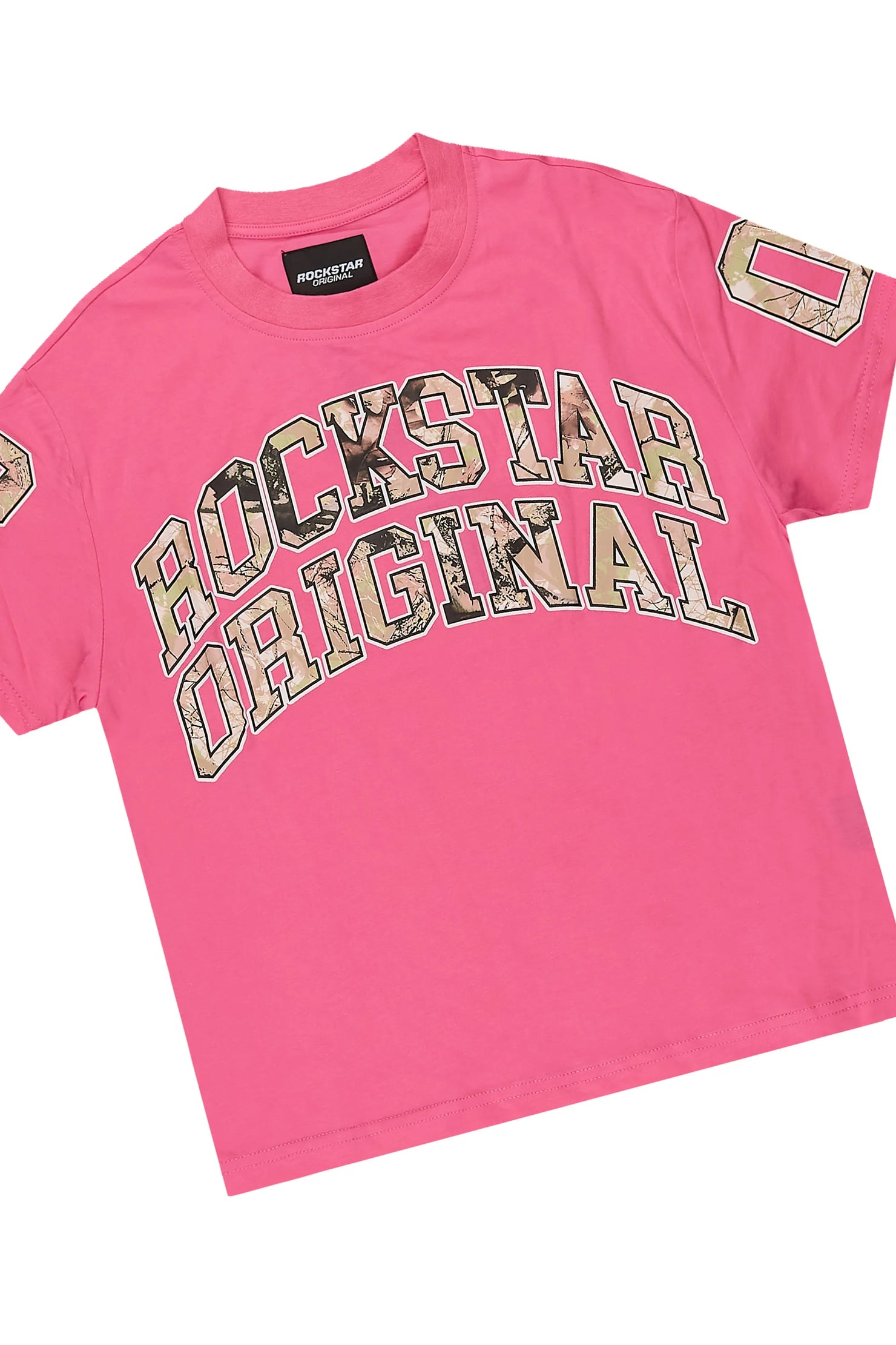 Girls Nikya Pink T-Shirt Short Set