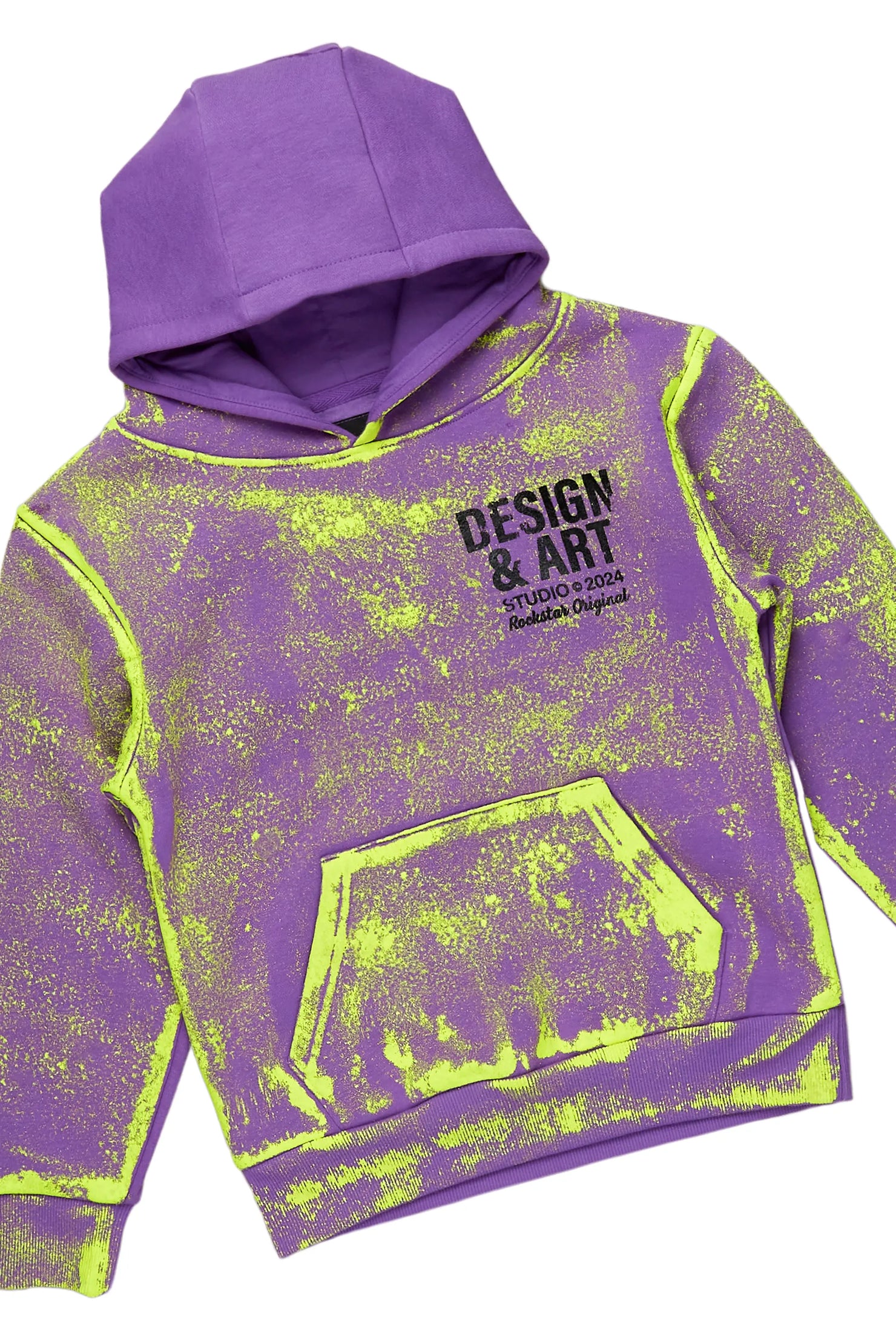 Boys Rue Purple Stacked Pant Set