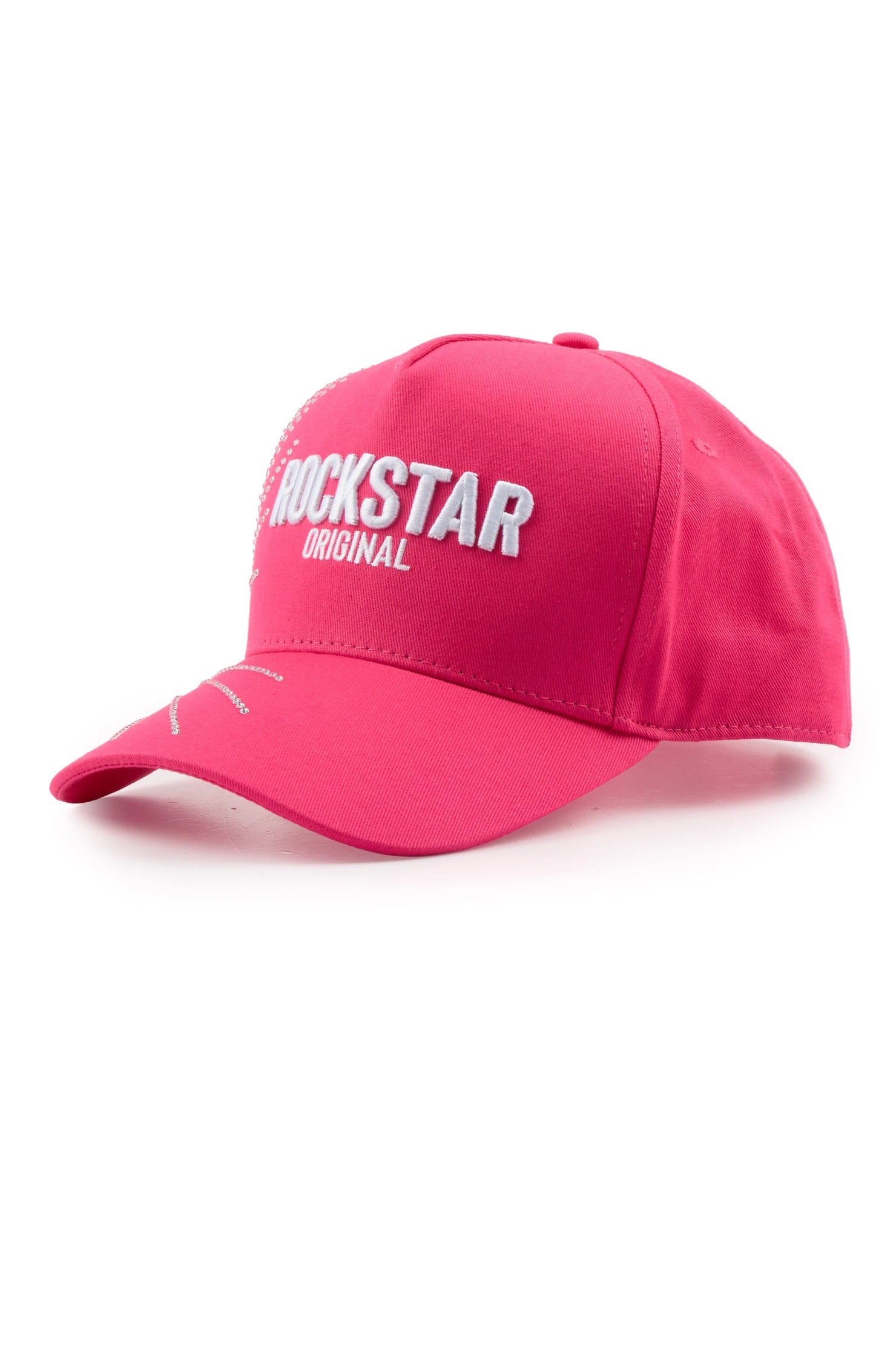Laleana Pink Rhinestone Trucker Hat