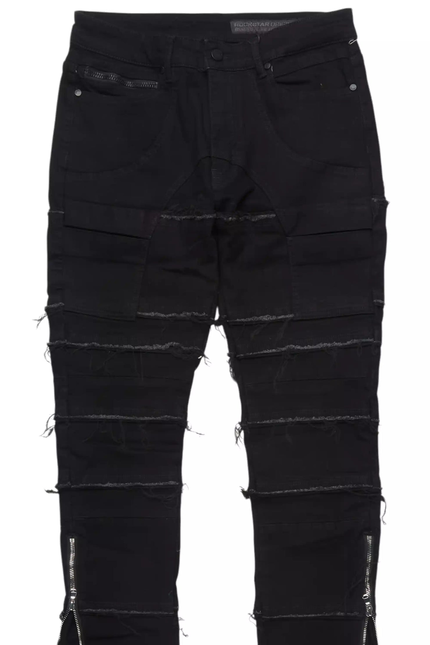 Horado Jet Black Stacked Flare Jean