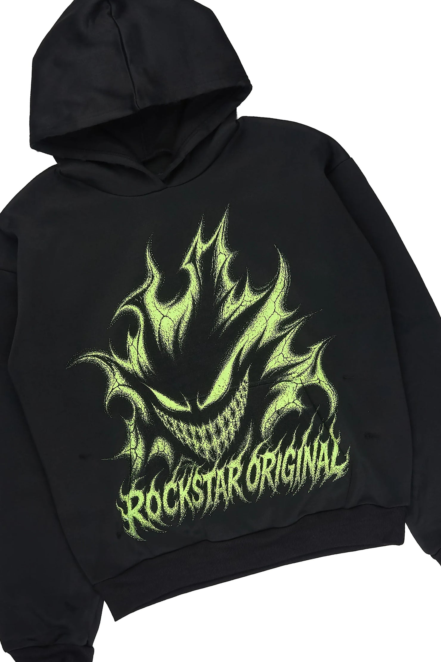 Boys Glaston Black Stacked Hoodie Track Set