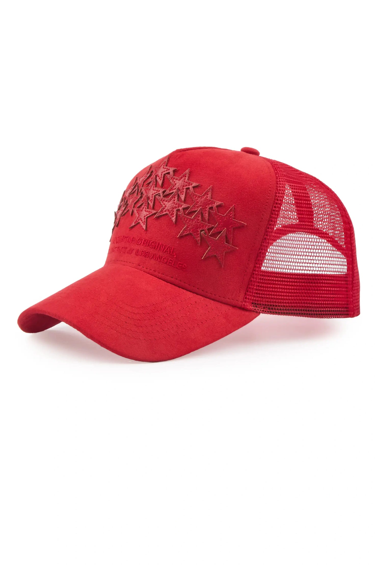 Kurve Red Rhinestone Trucker Hat