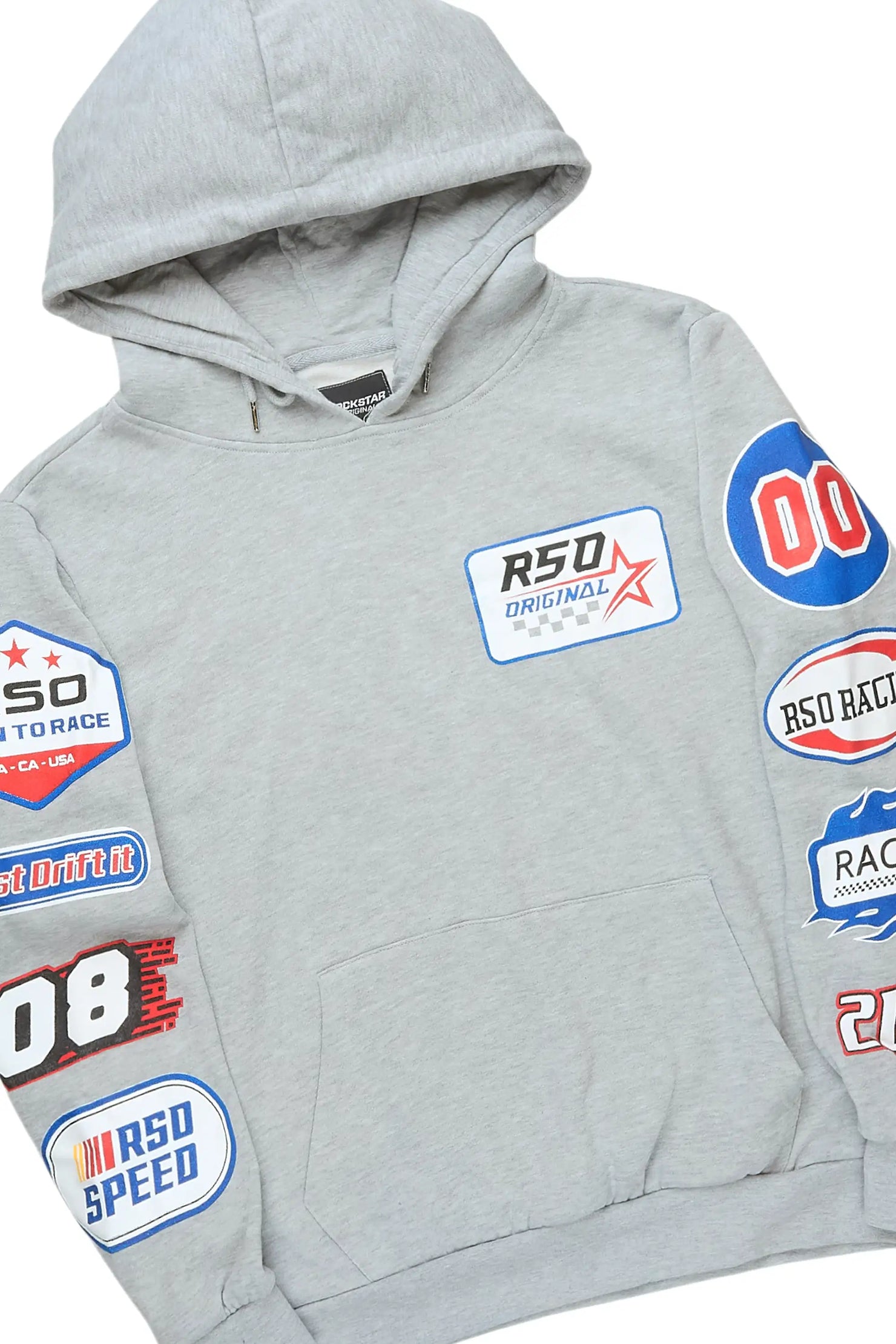 Komanda Heather Grey/Multi Hoodie/Stacked Flare Track Set