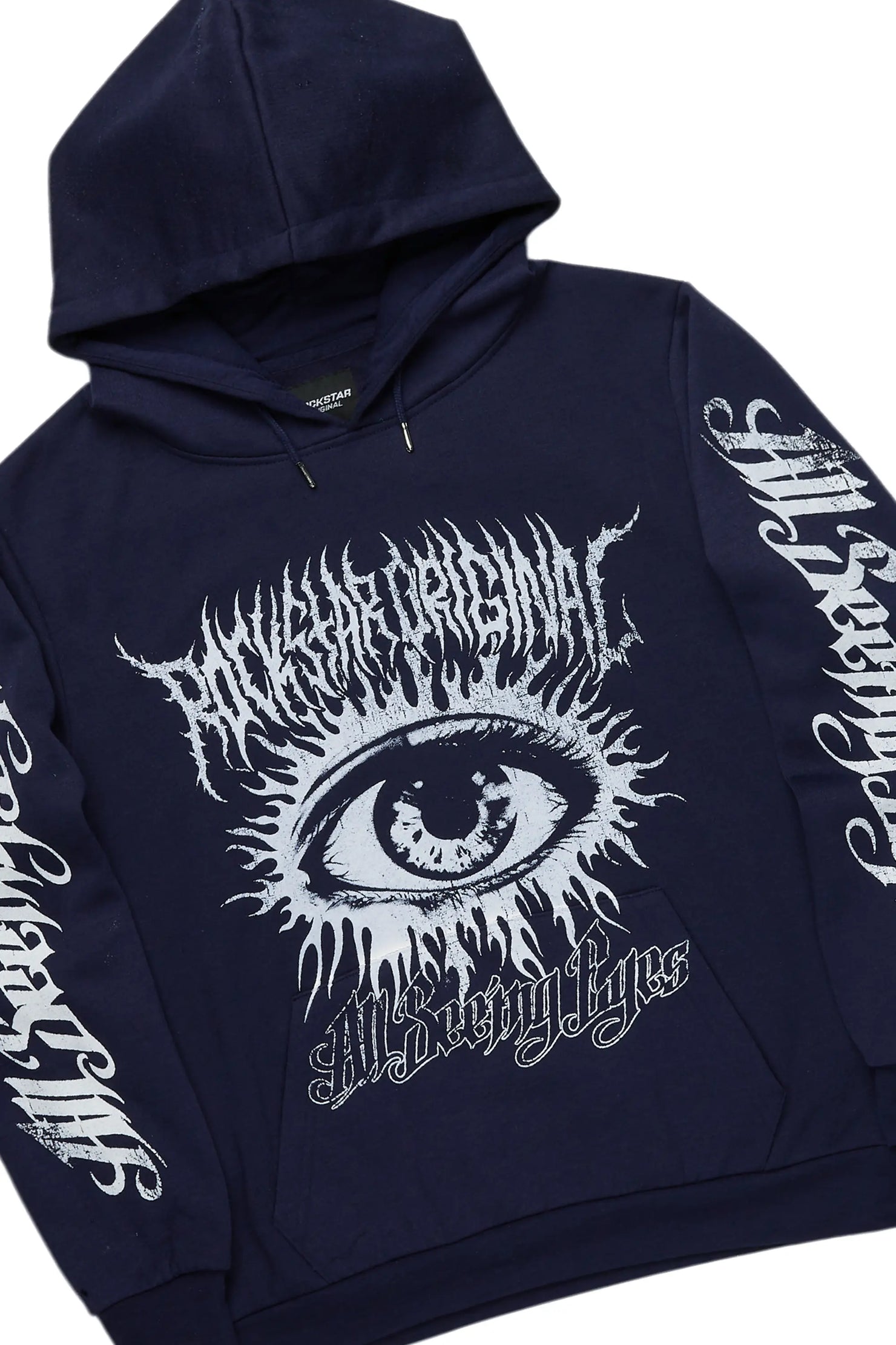 All Seeing Eyes Navy Hoodie/Baggy Track Pant Set