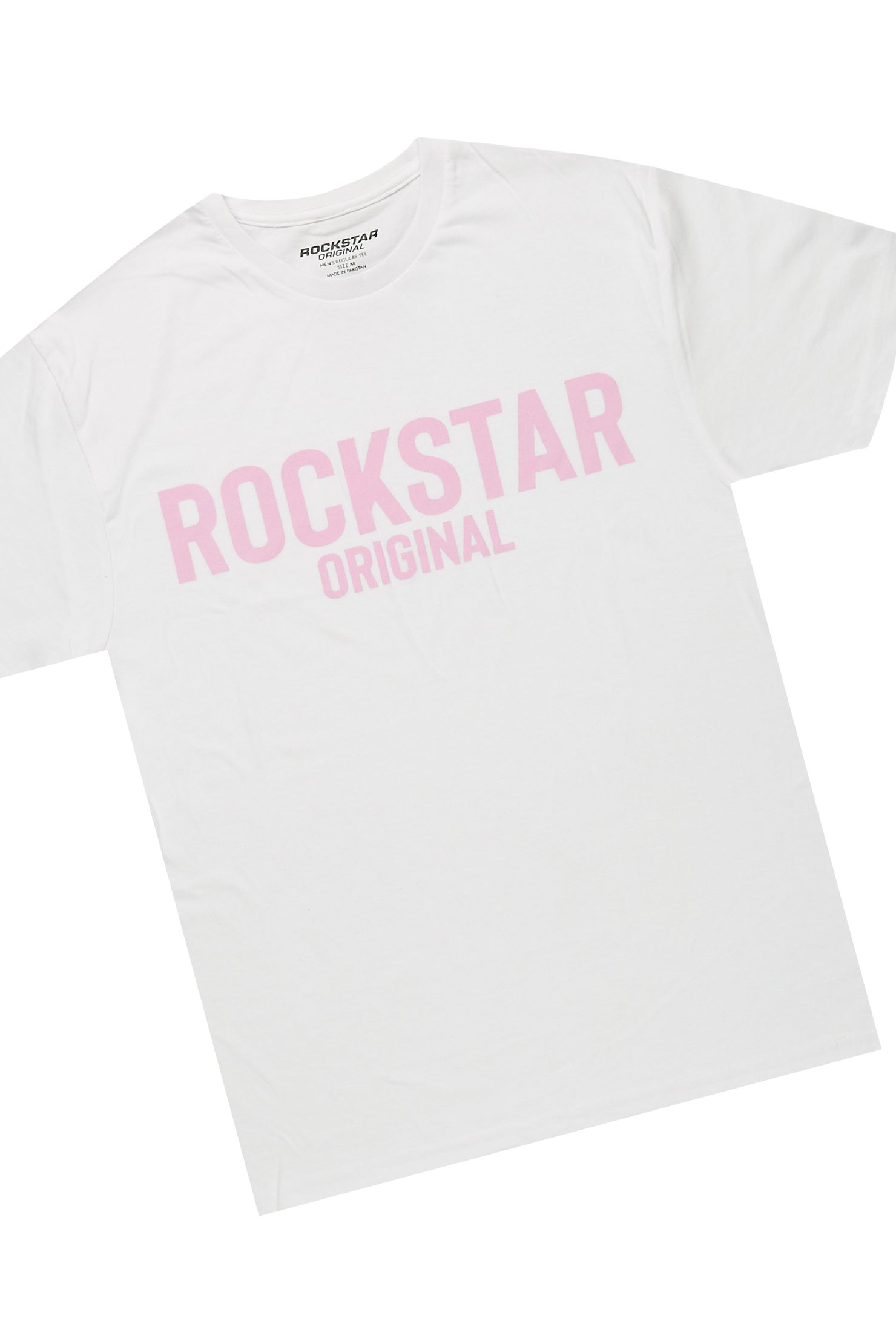 Vatasha White/Pink T-Shirt Short Set