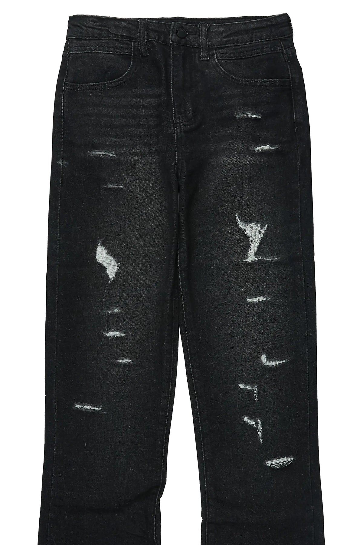 Boys Stellan Black 2.0 Stacked Flare Jean