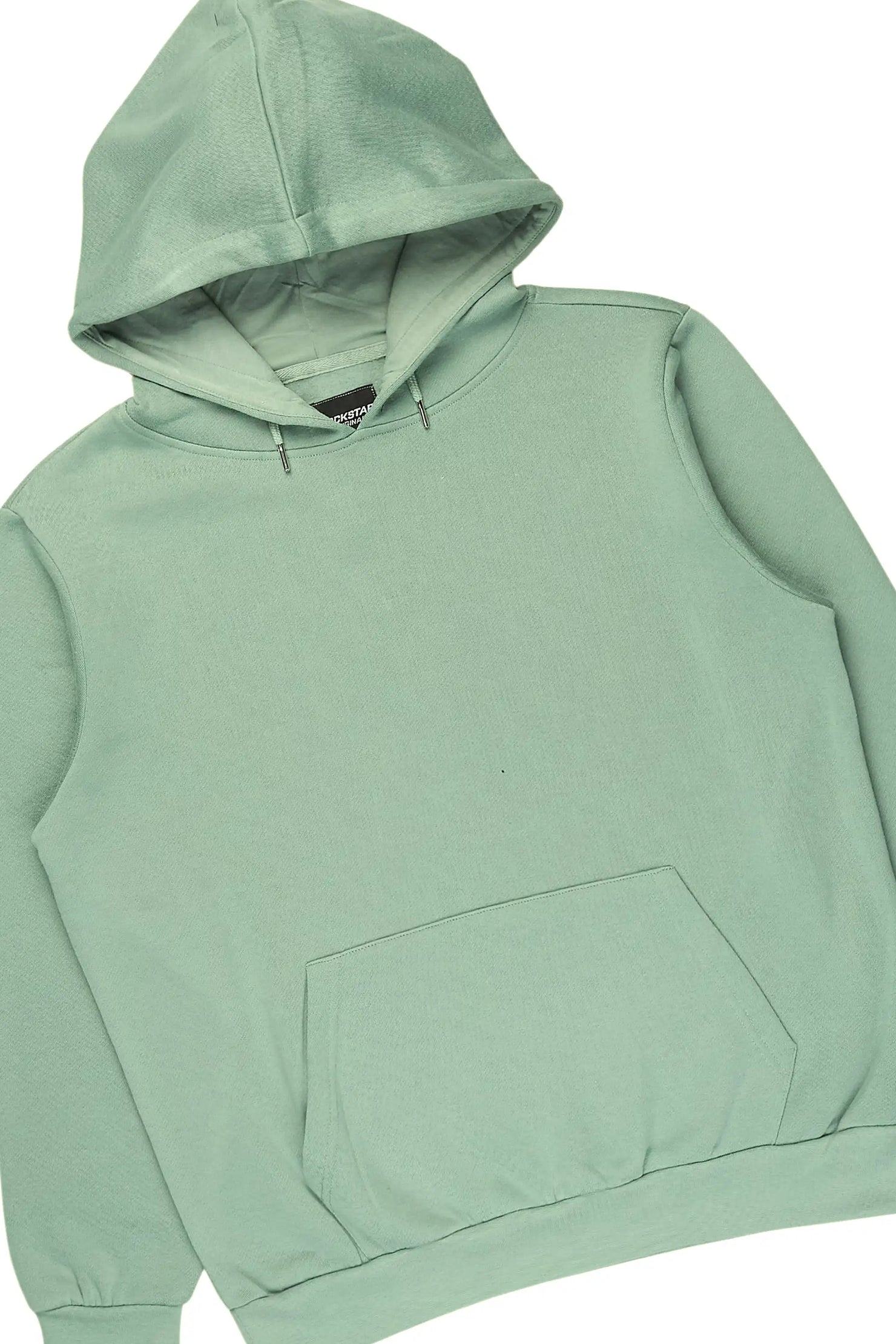 Basic Sage/Black Hoodie/Stacked Flare Track Set