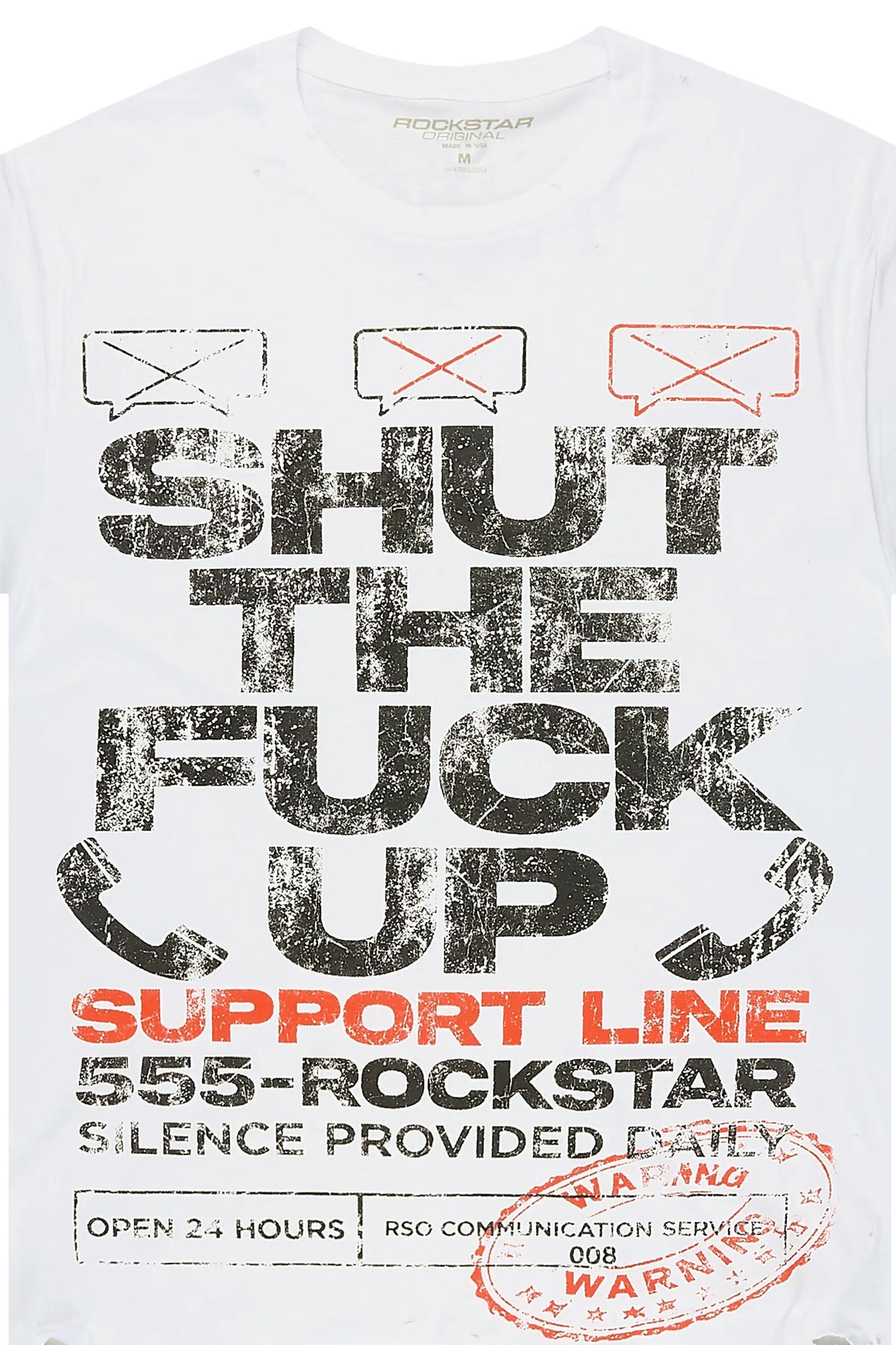 Emrys White Oversized Graphic T-Shirt